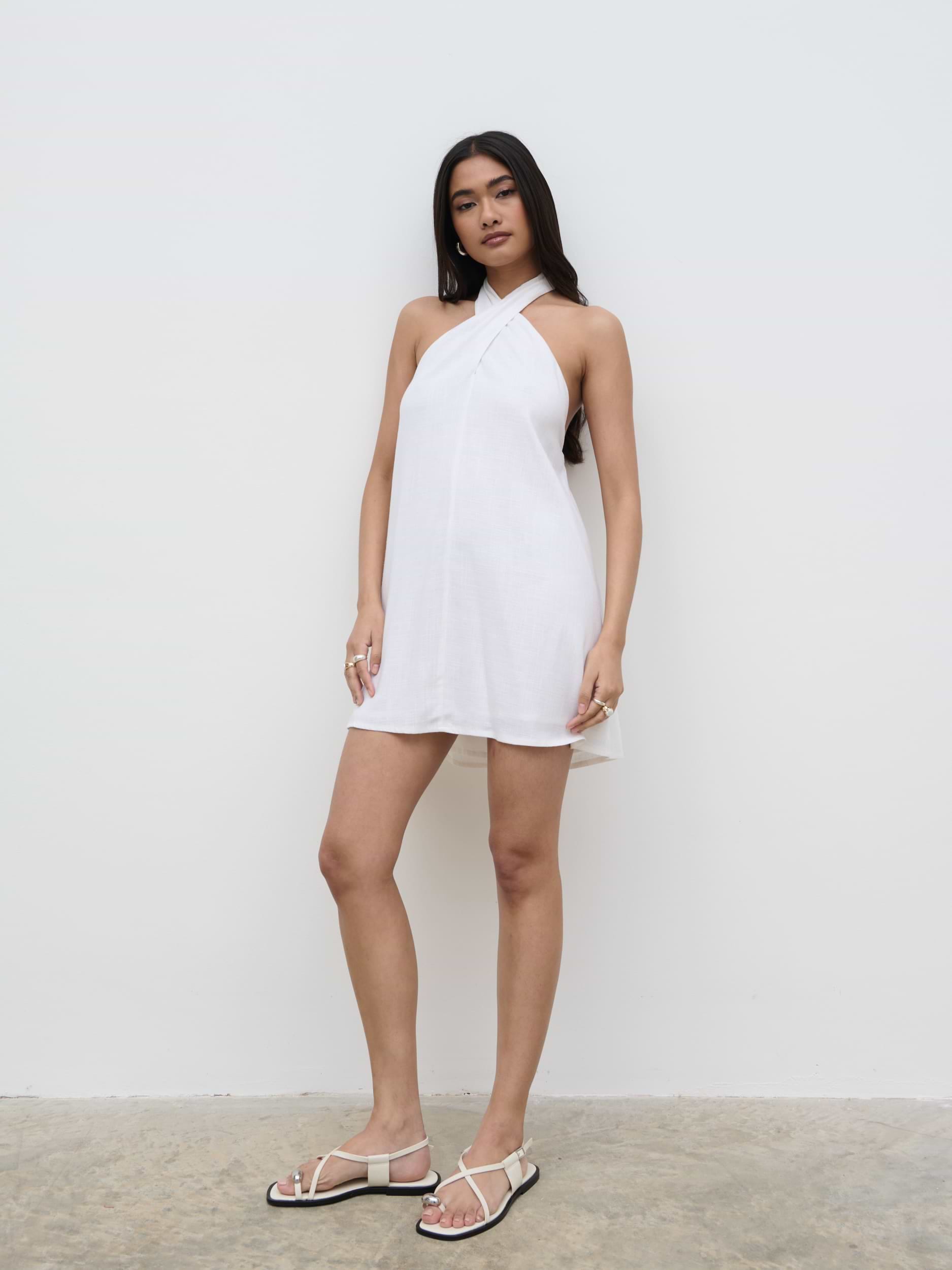 Bronte Shift Mini Dress - White