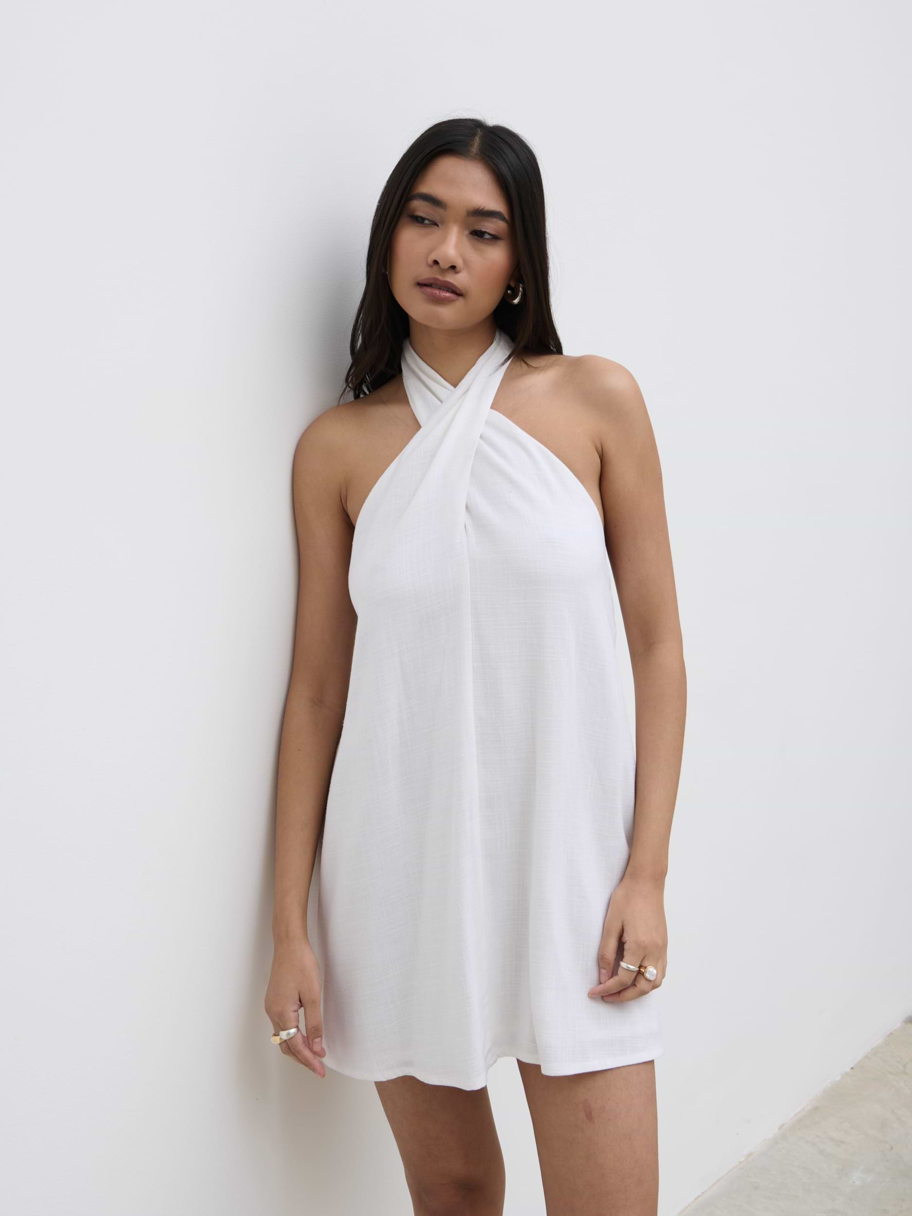 Bronte Shift Mini Dress - White