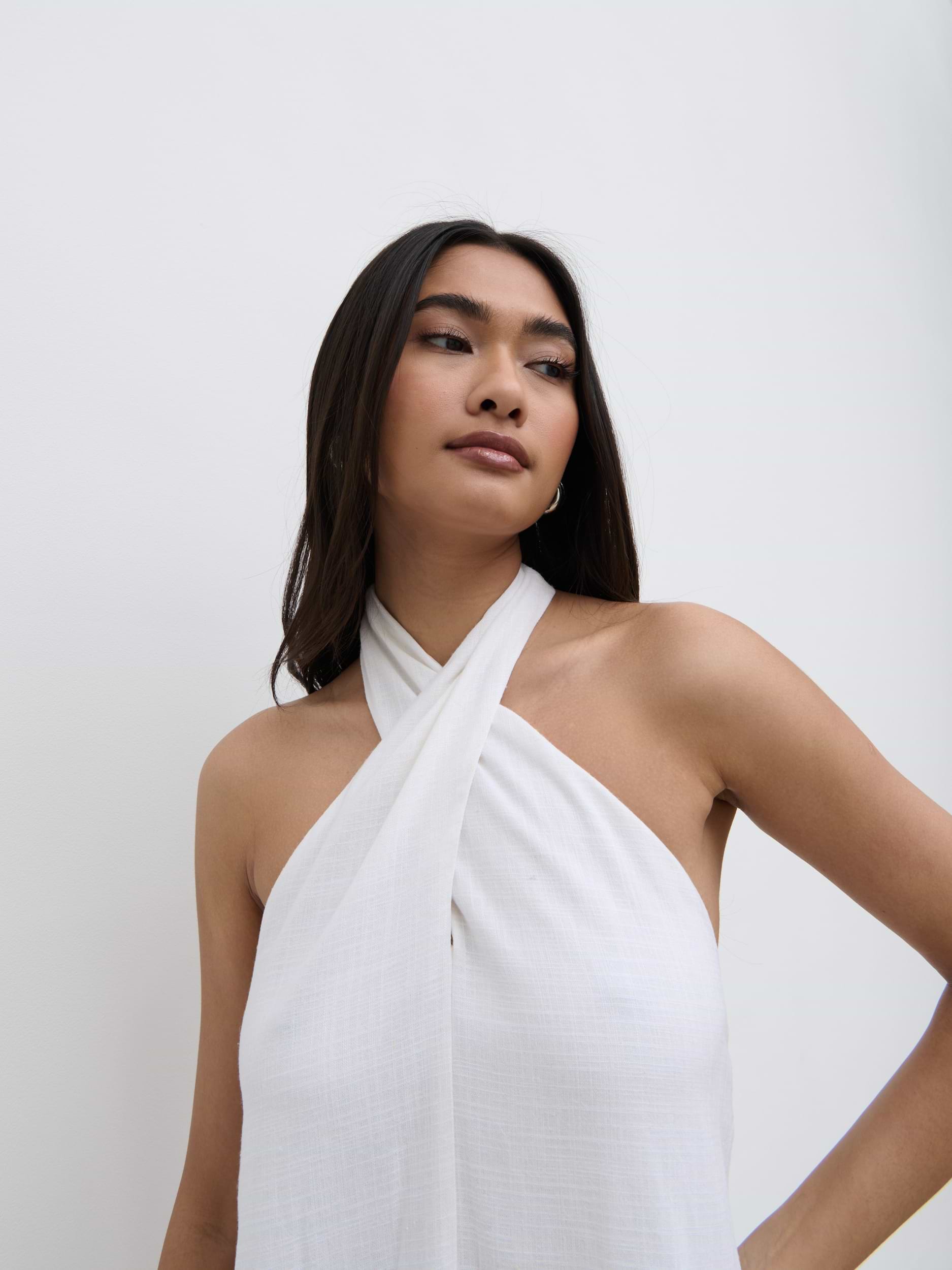 Bronte Shift Mini Dress - White