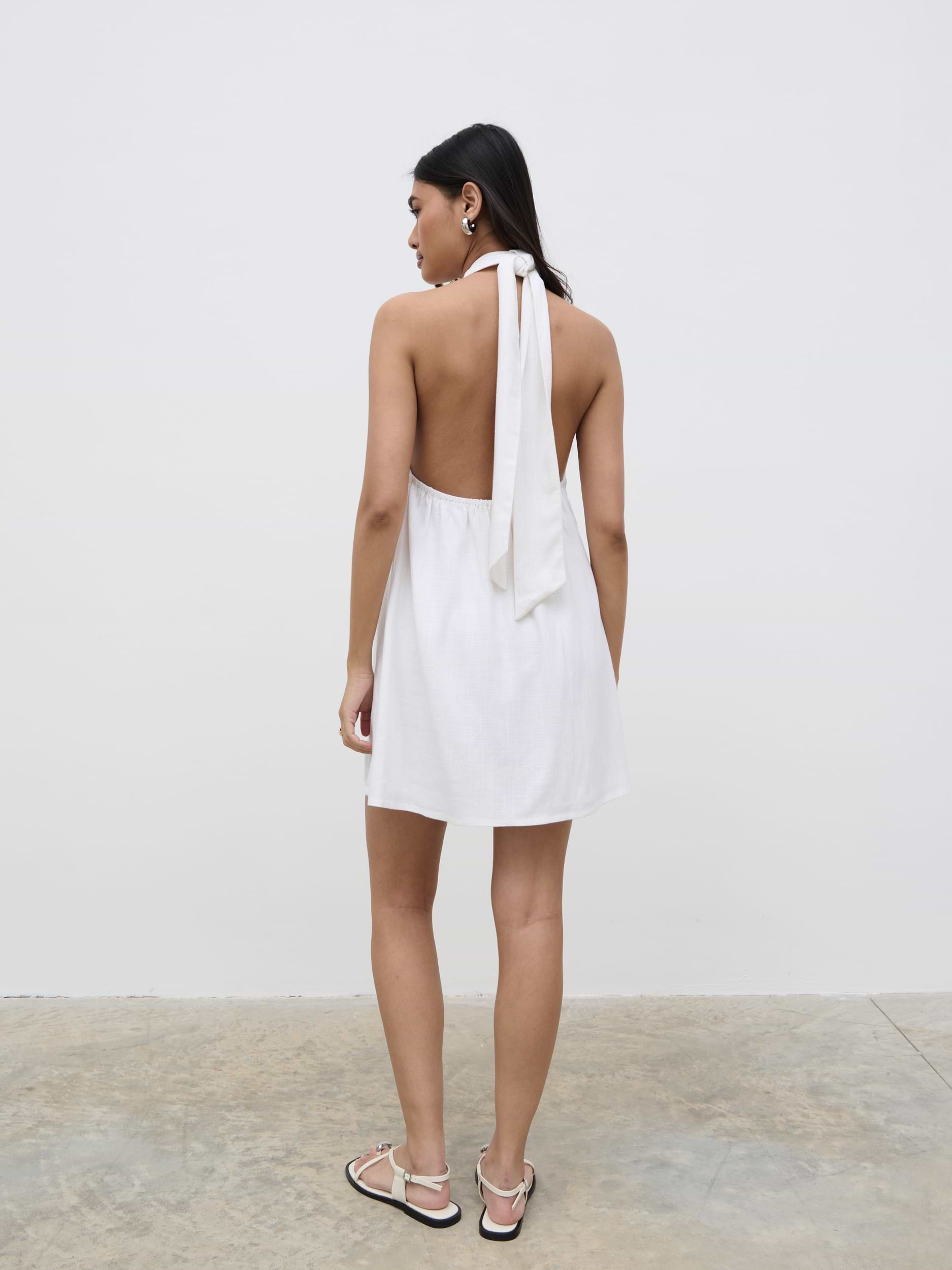 Bronte Shift Mini Dress - White