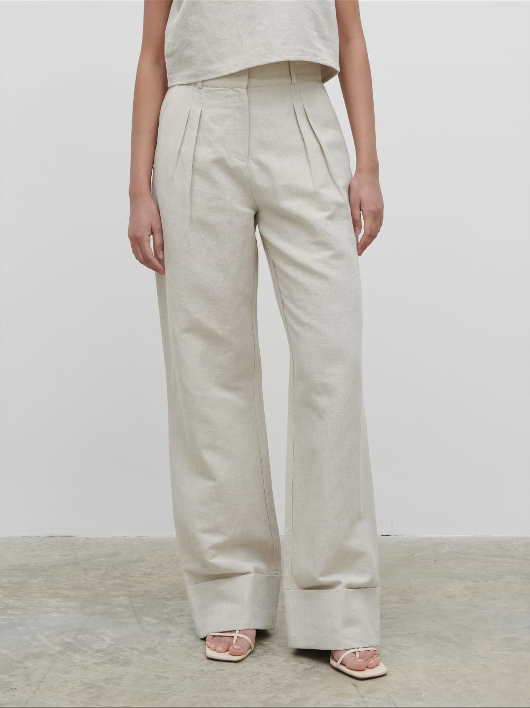 Bryony Linen Trousers - Natural