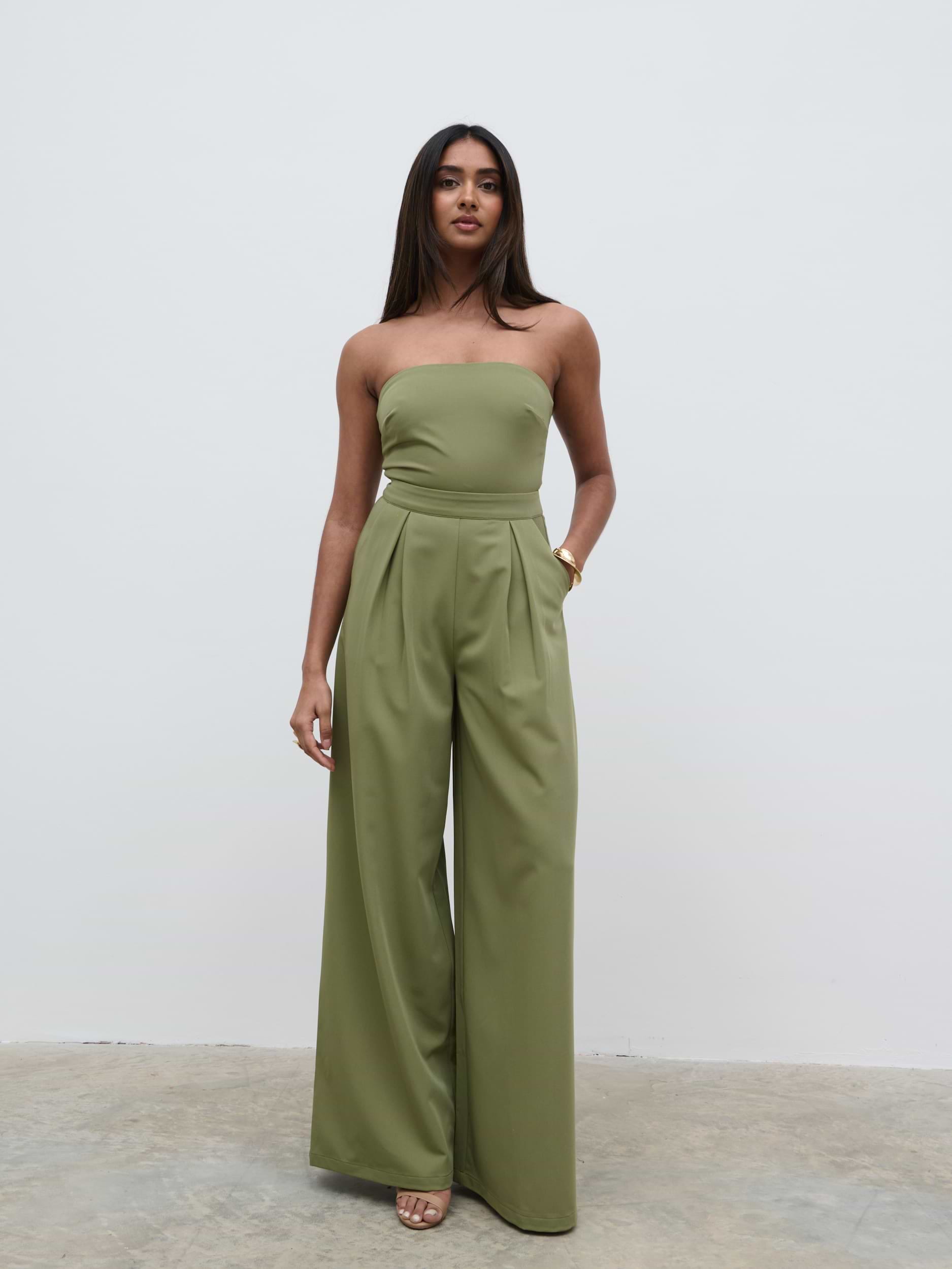 Campbell Bandeau Jumpsuit - Olive