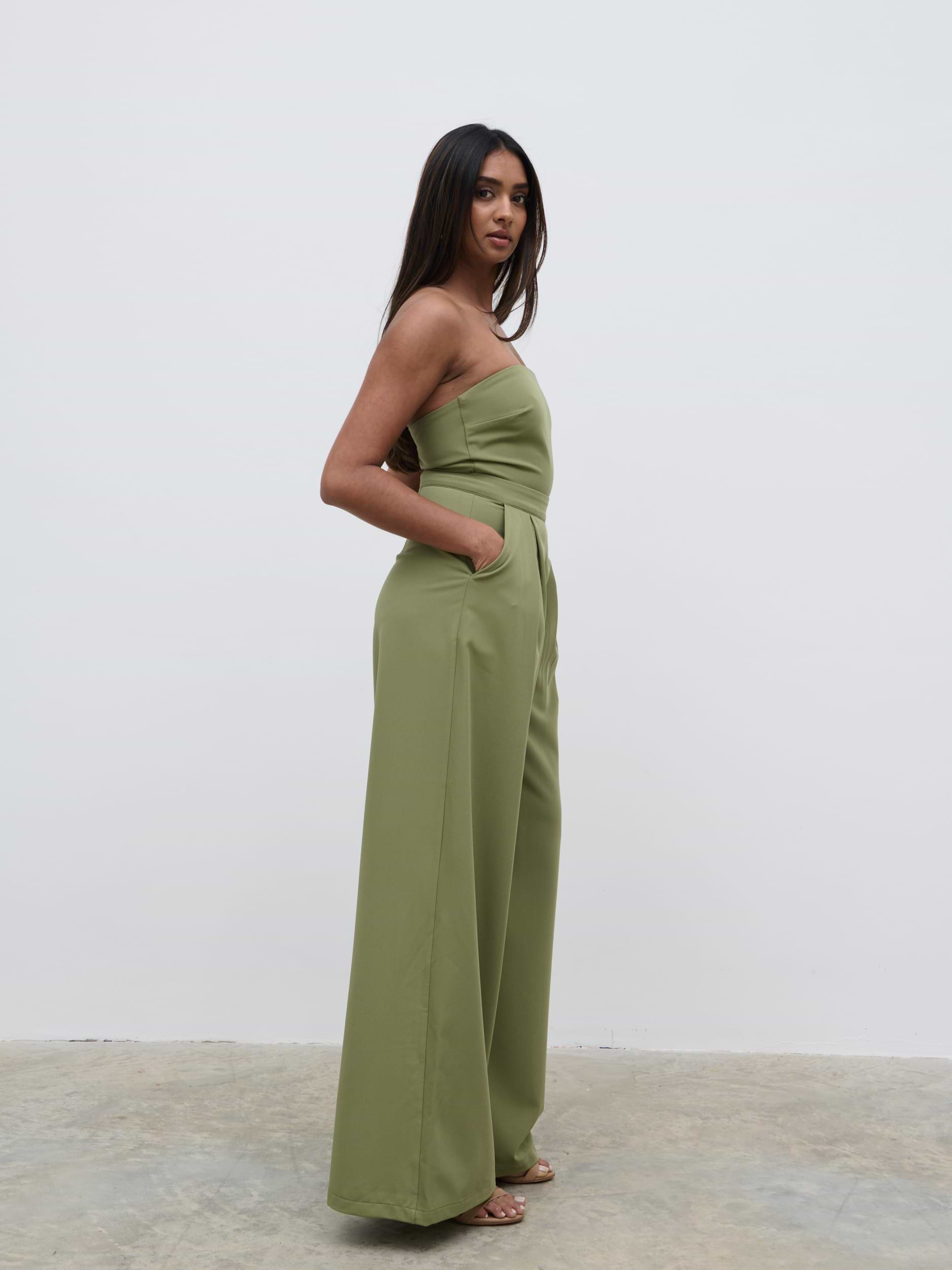 Campbell Bandeau Jumpsuit - Olive