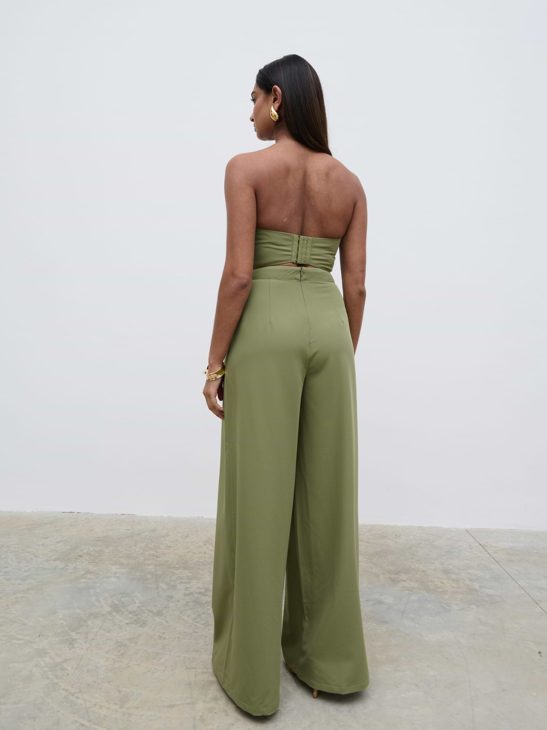 Campbell Bandeau Jumpsuit - Olive