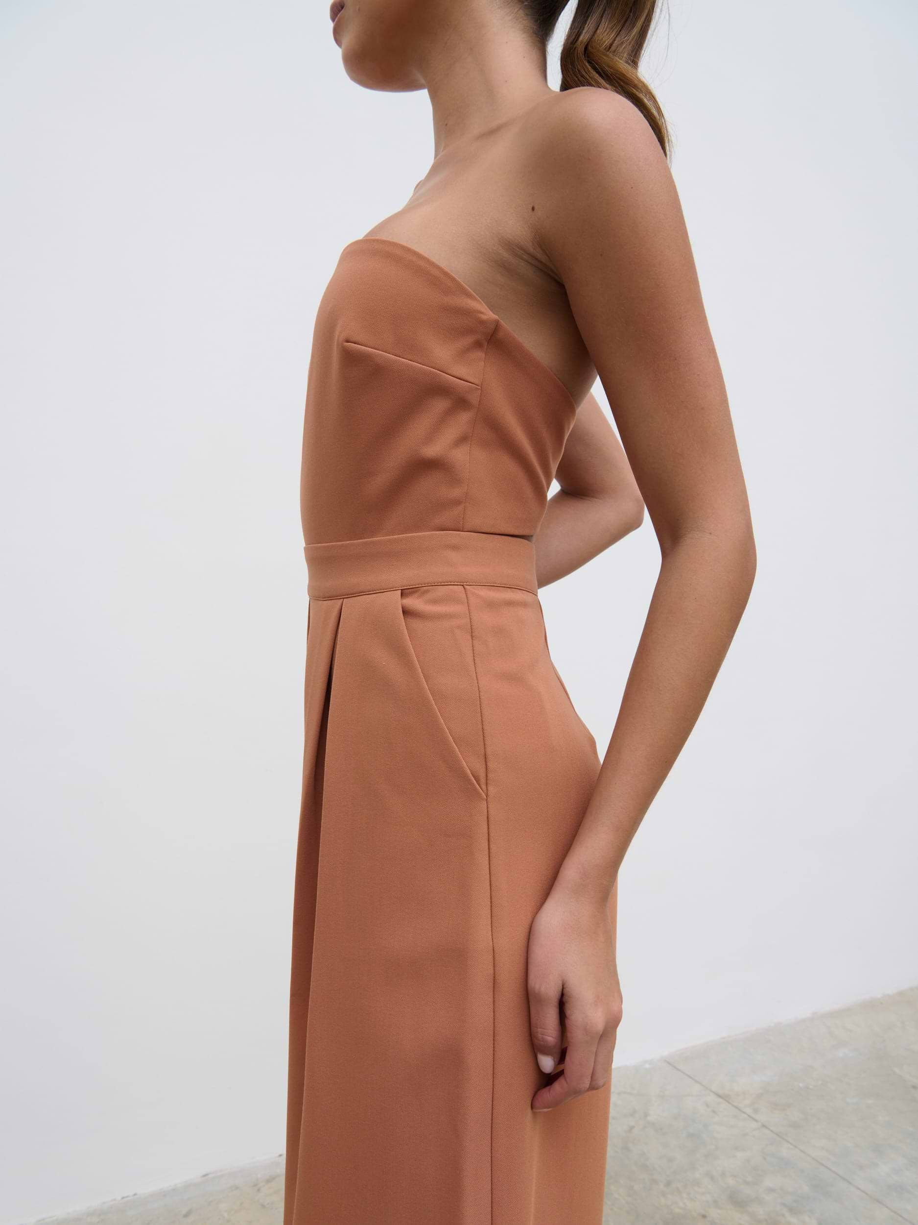Campbell Bandeau Jumpsuit - Sunburn