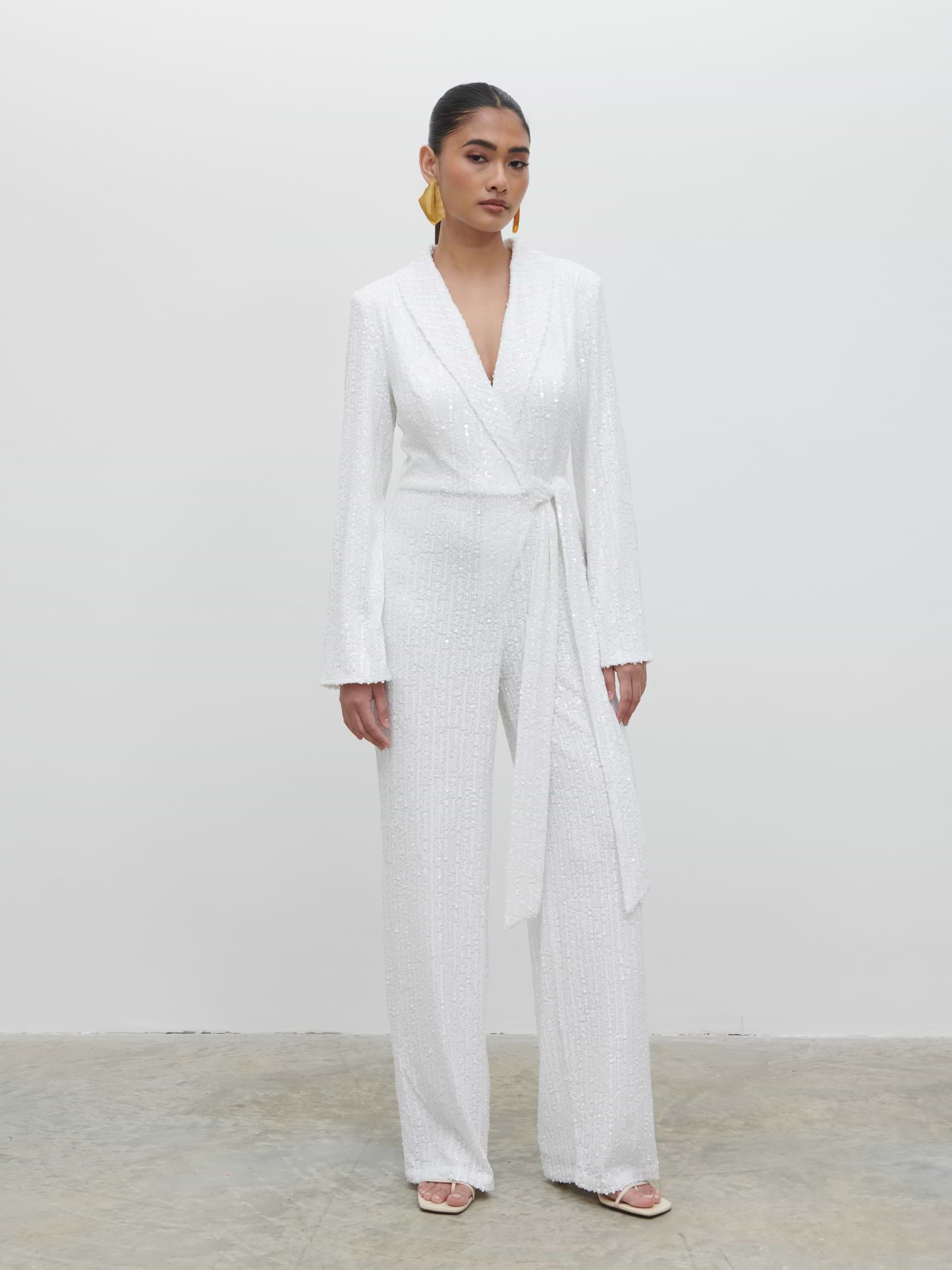 Chamonix Sequin Jumpsuit - Ivory