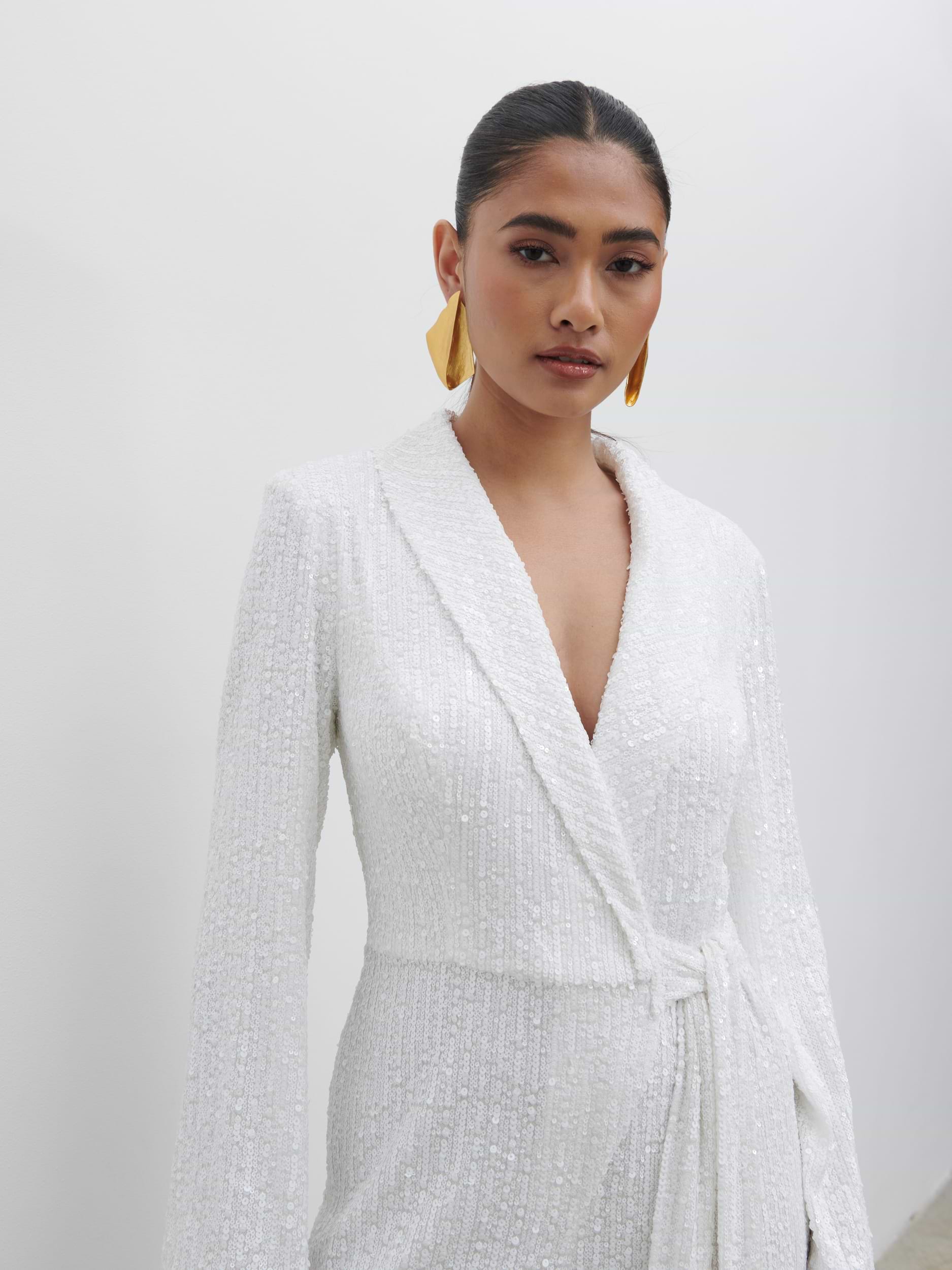 Chamonix Sequin Jumpsuit - Ivory