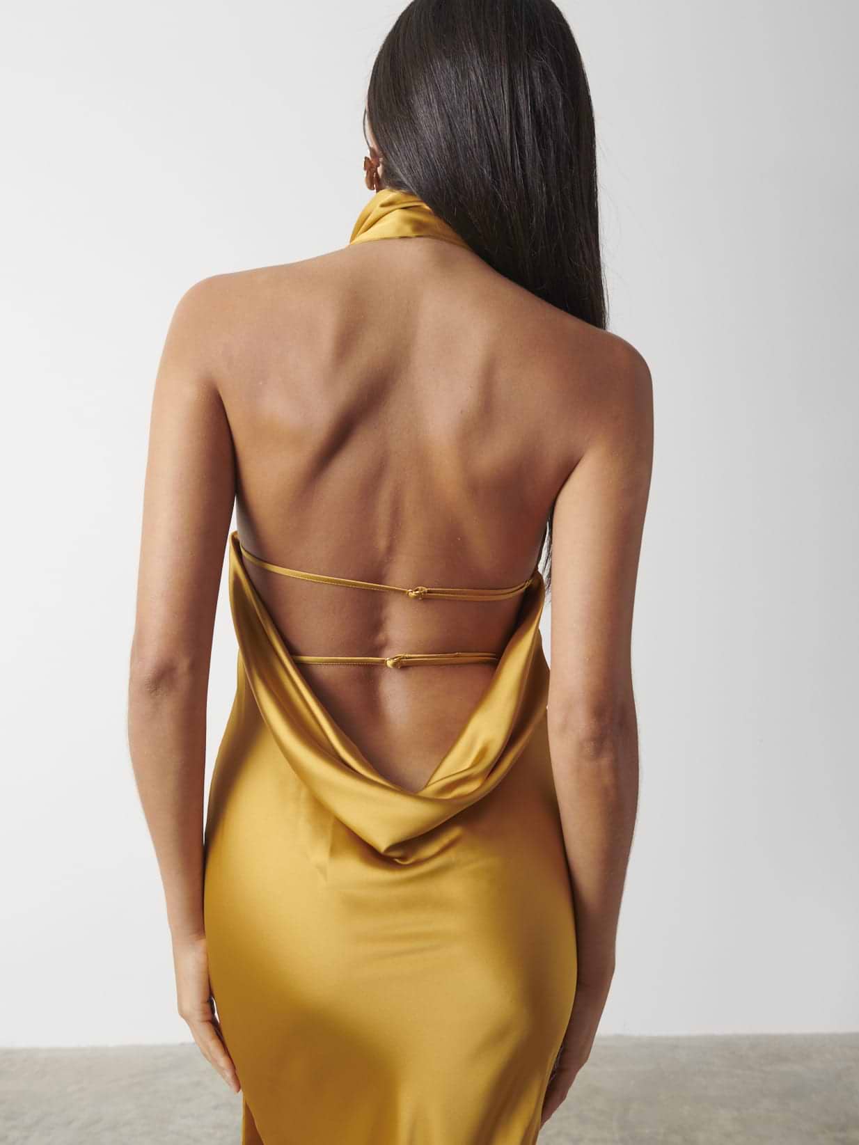 Chloé Scarf Maxi Dress - Saffron