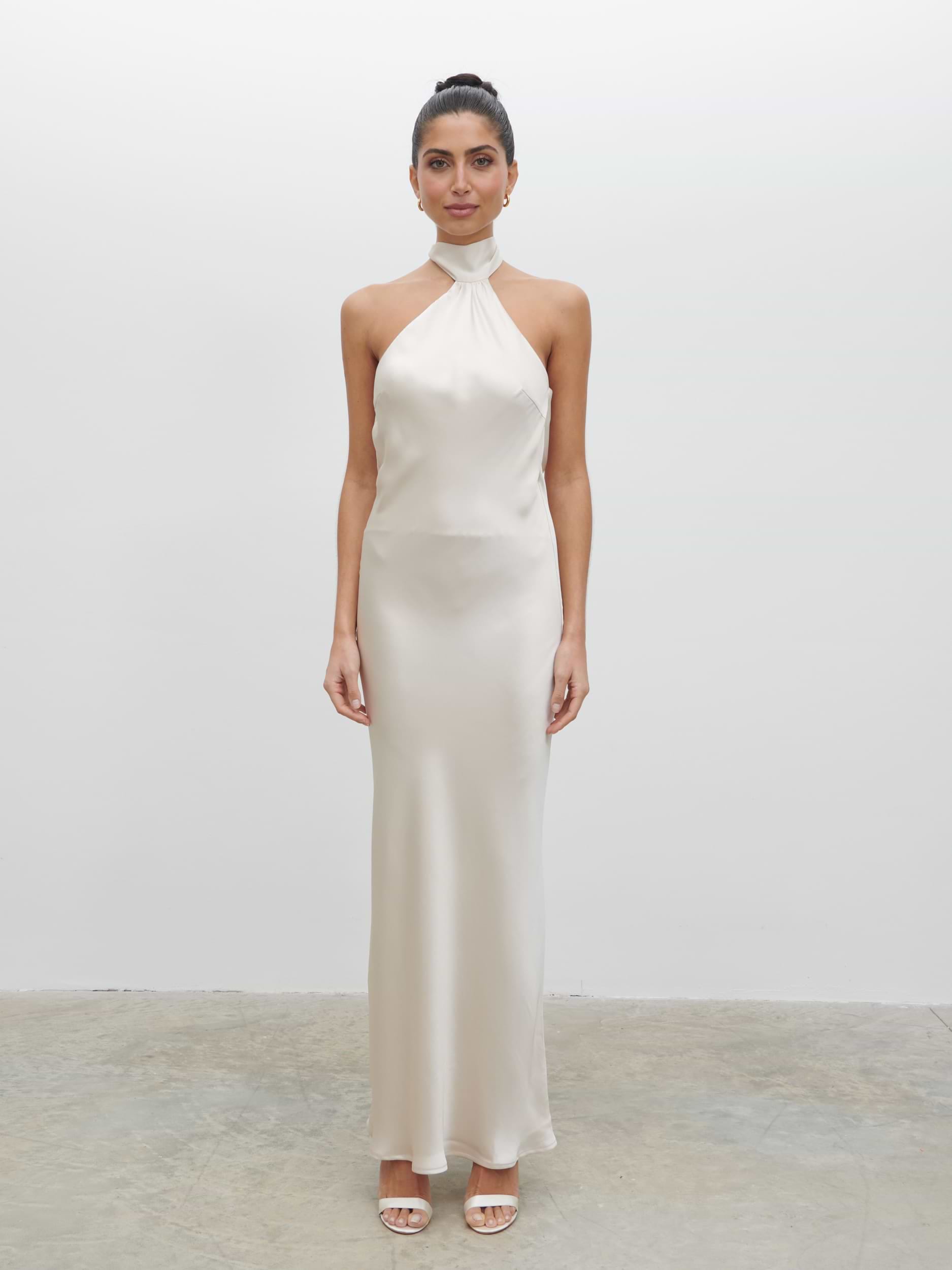 Chloe Scarf Maxi Dress - Ivory