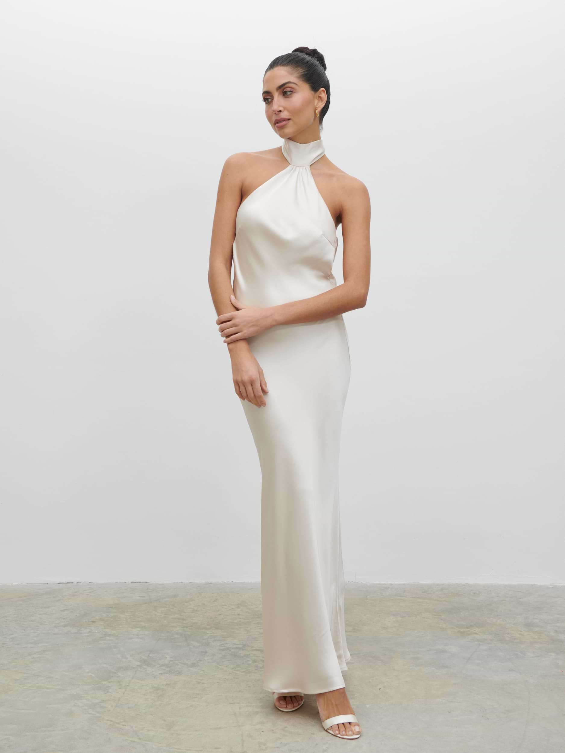 Chloe Scarf Maxi Dress - Ivory