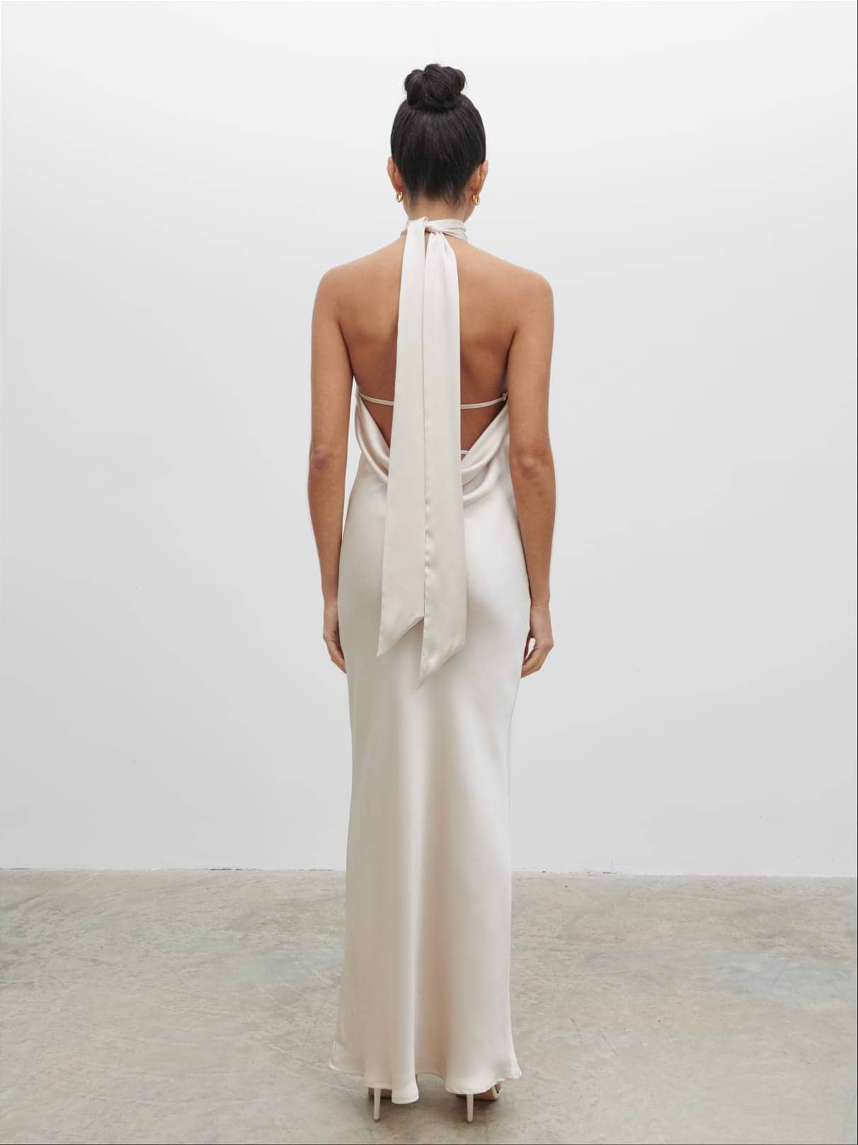 Chloe Scarf Maxi Dress - Ivory