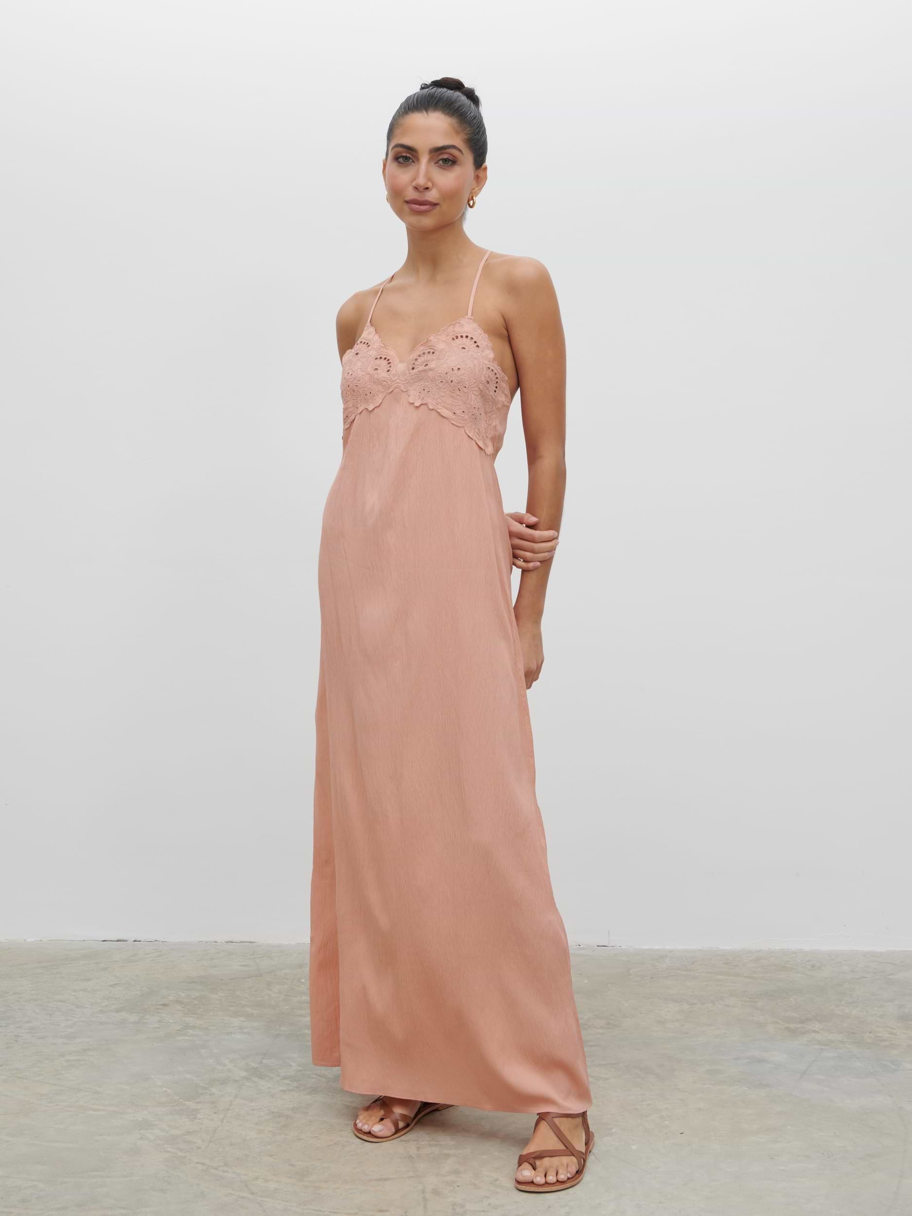 Davina Maxi Dress - Dusty Rose