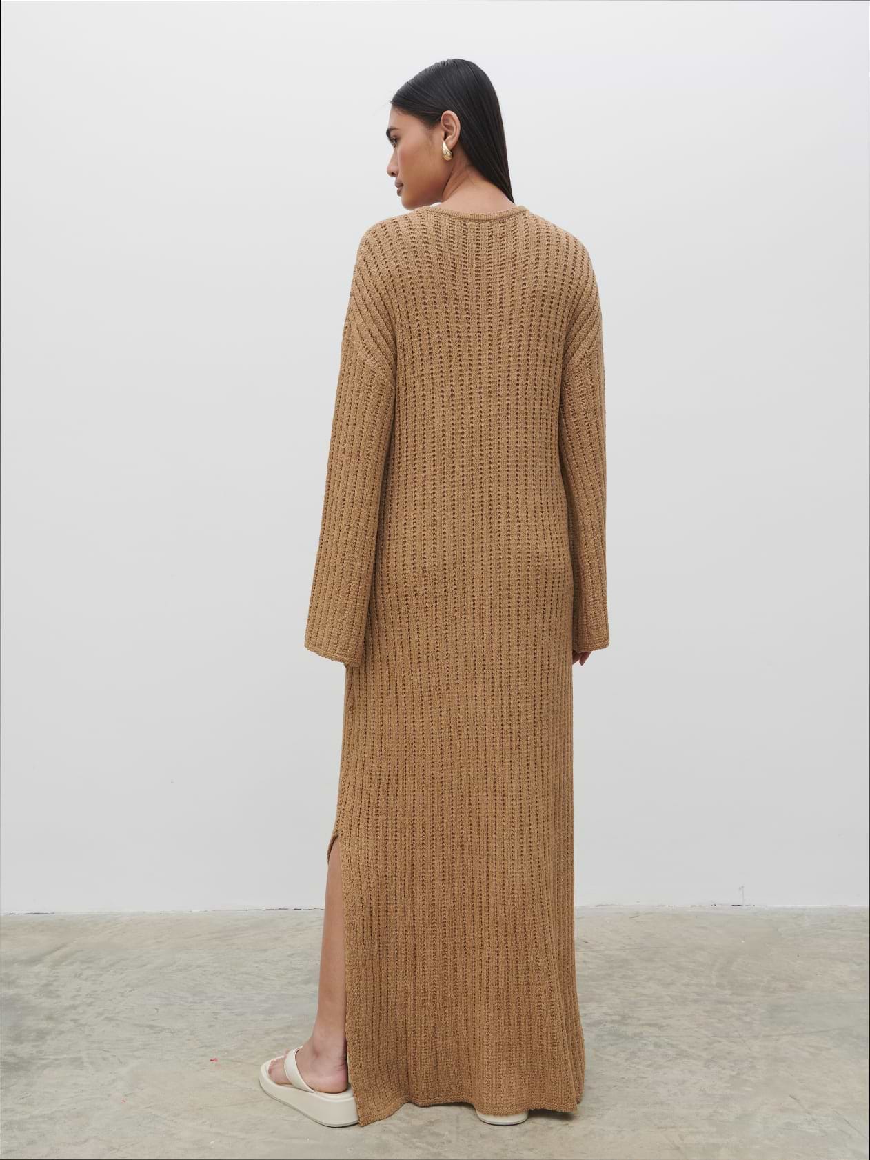 Eleanor Knit Maxi Dress - Biscuit