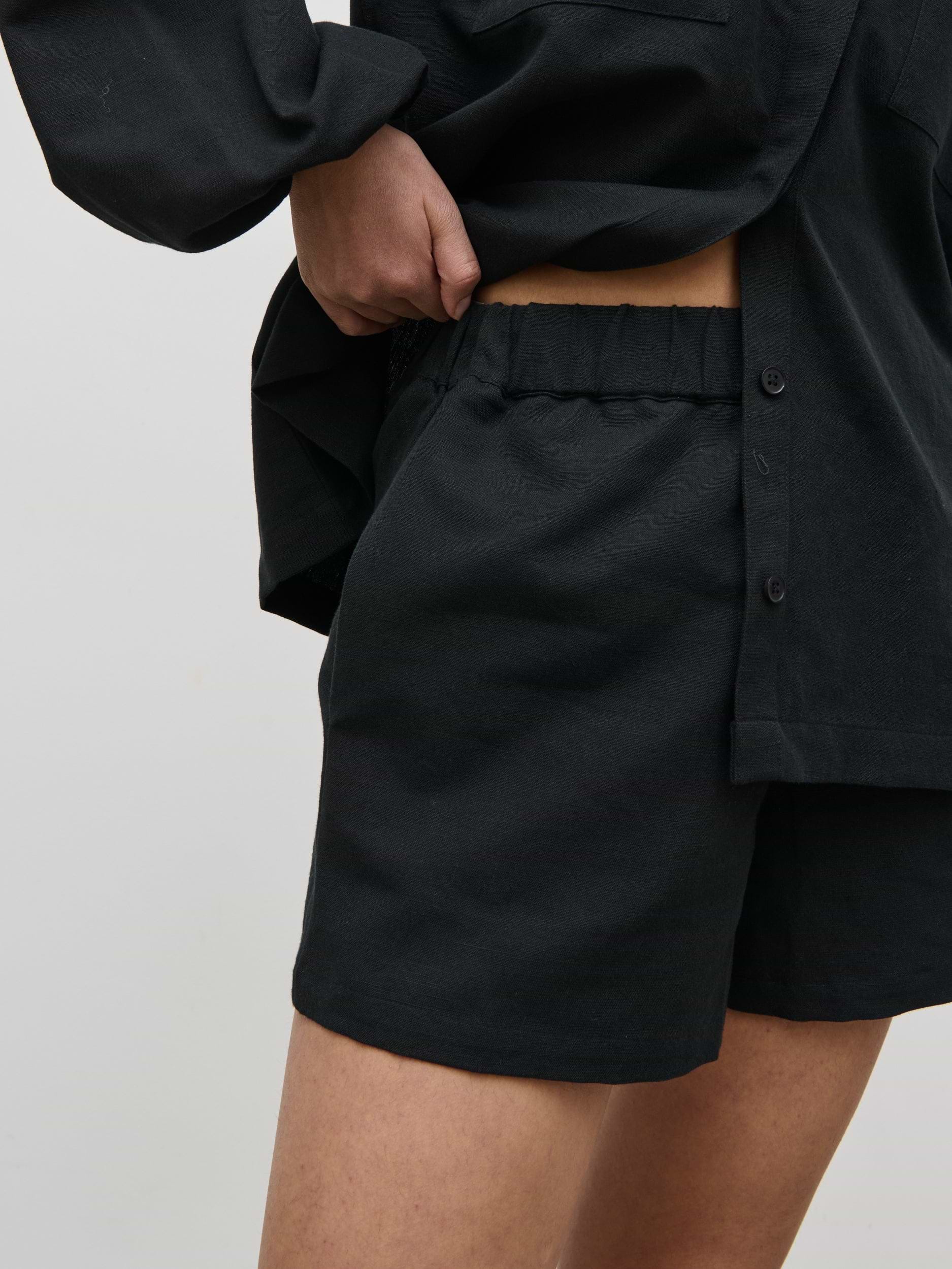 Emerson Cotton Shorts - Black
