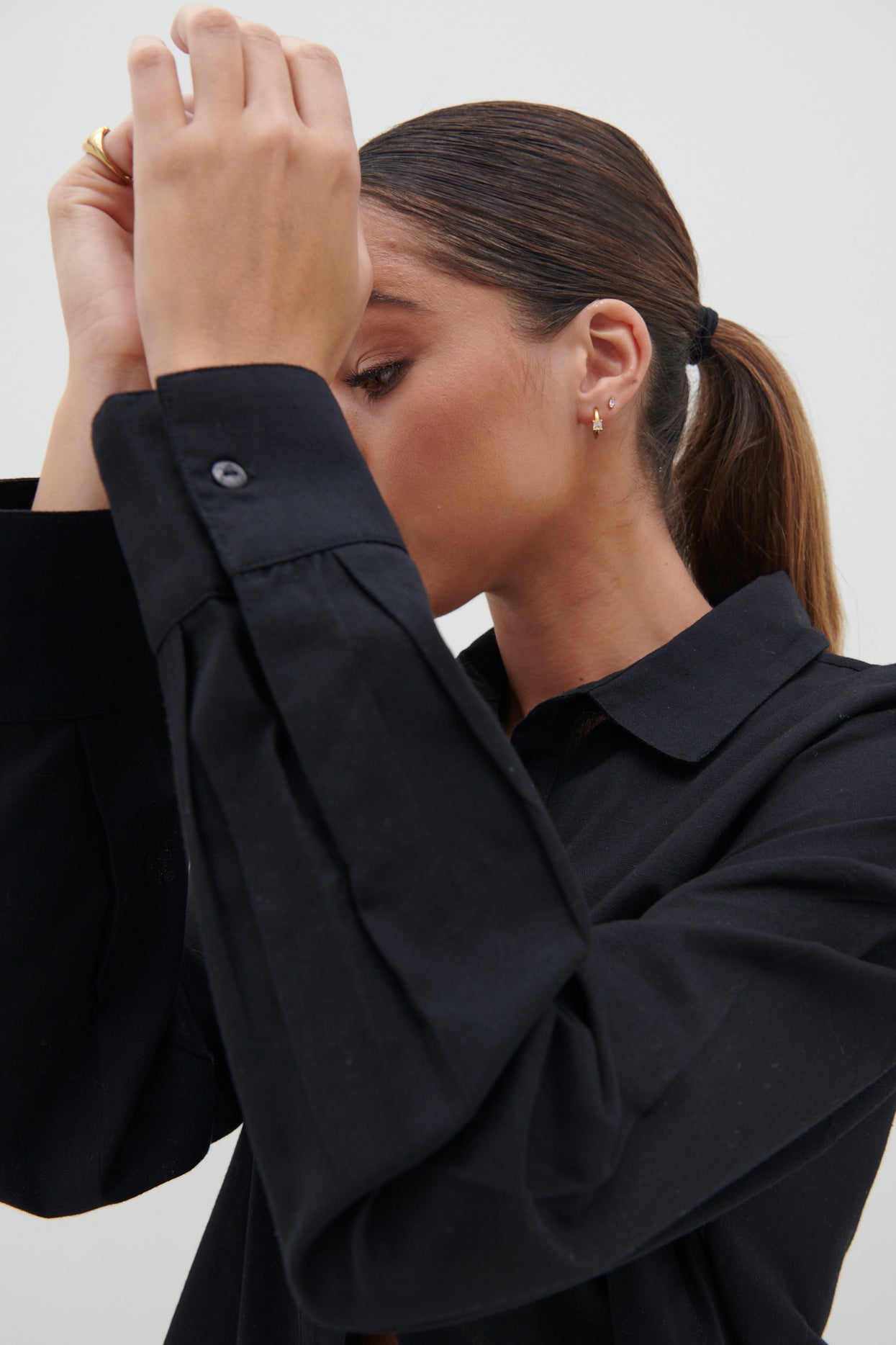 Emery Boxy Shirt - Black