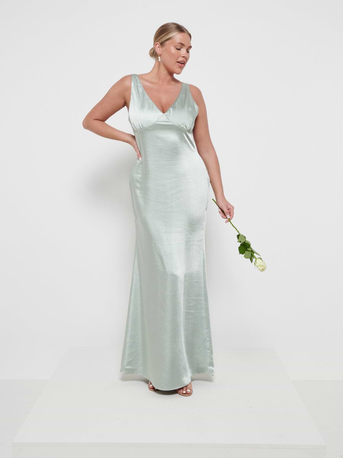 Esmee Maxi Bridesmaid Dress - Matte Sage
