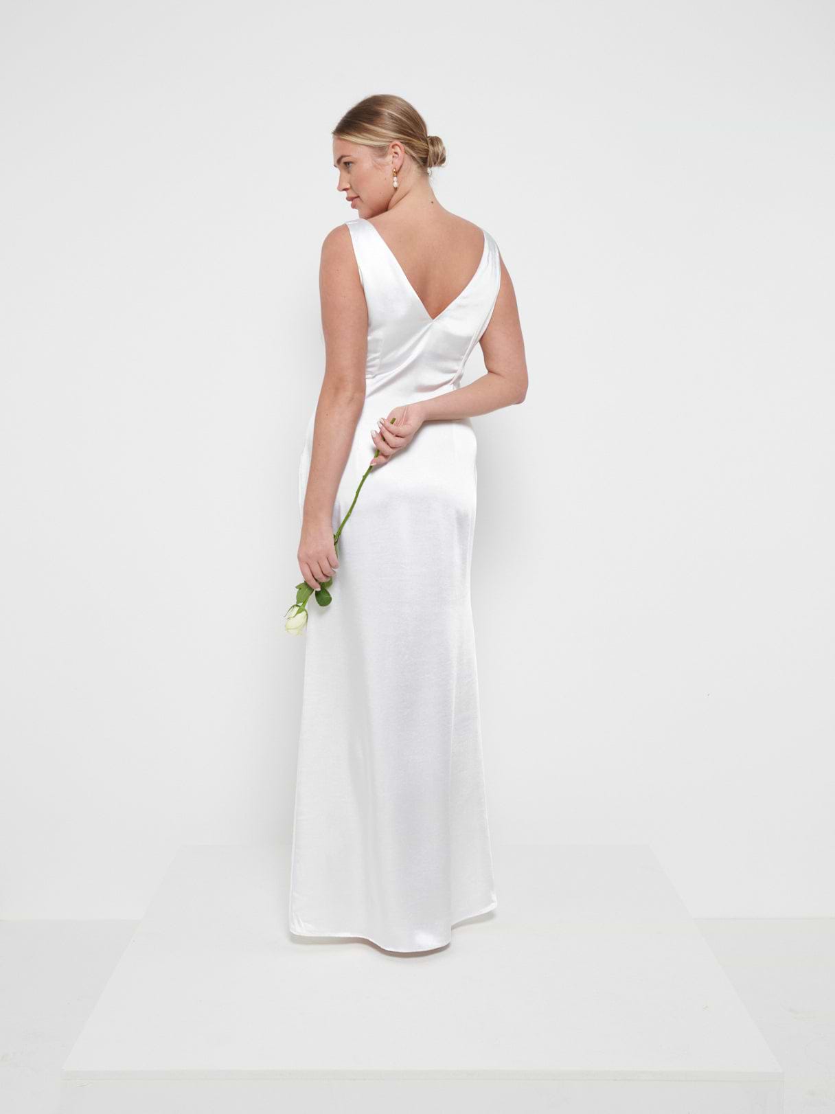 Esmee Maxi Bridesmaid Dress - Matte Ivory