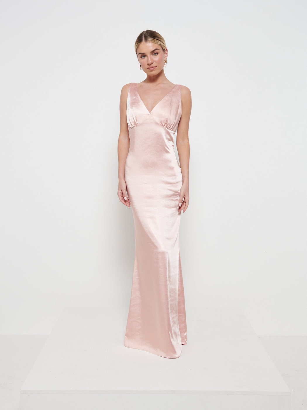 Esmee Maxi Bridesmaid Dress - Matte True Blush
