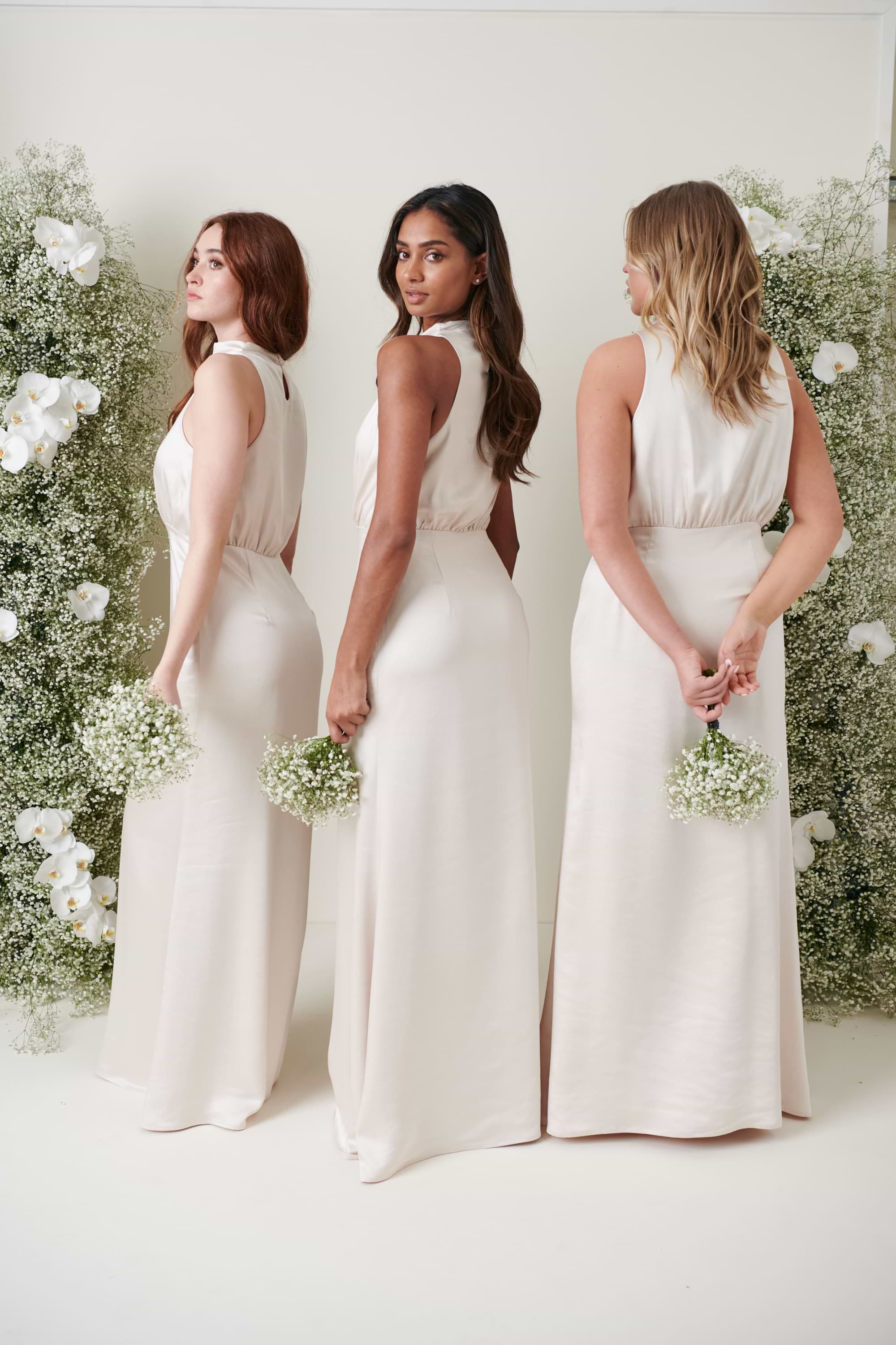 Farrah Maxi Bridesmaid Dress - Matte Champagne