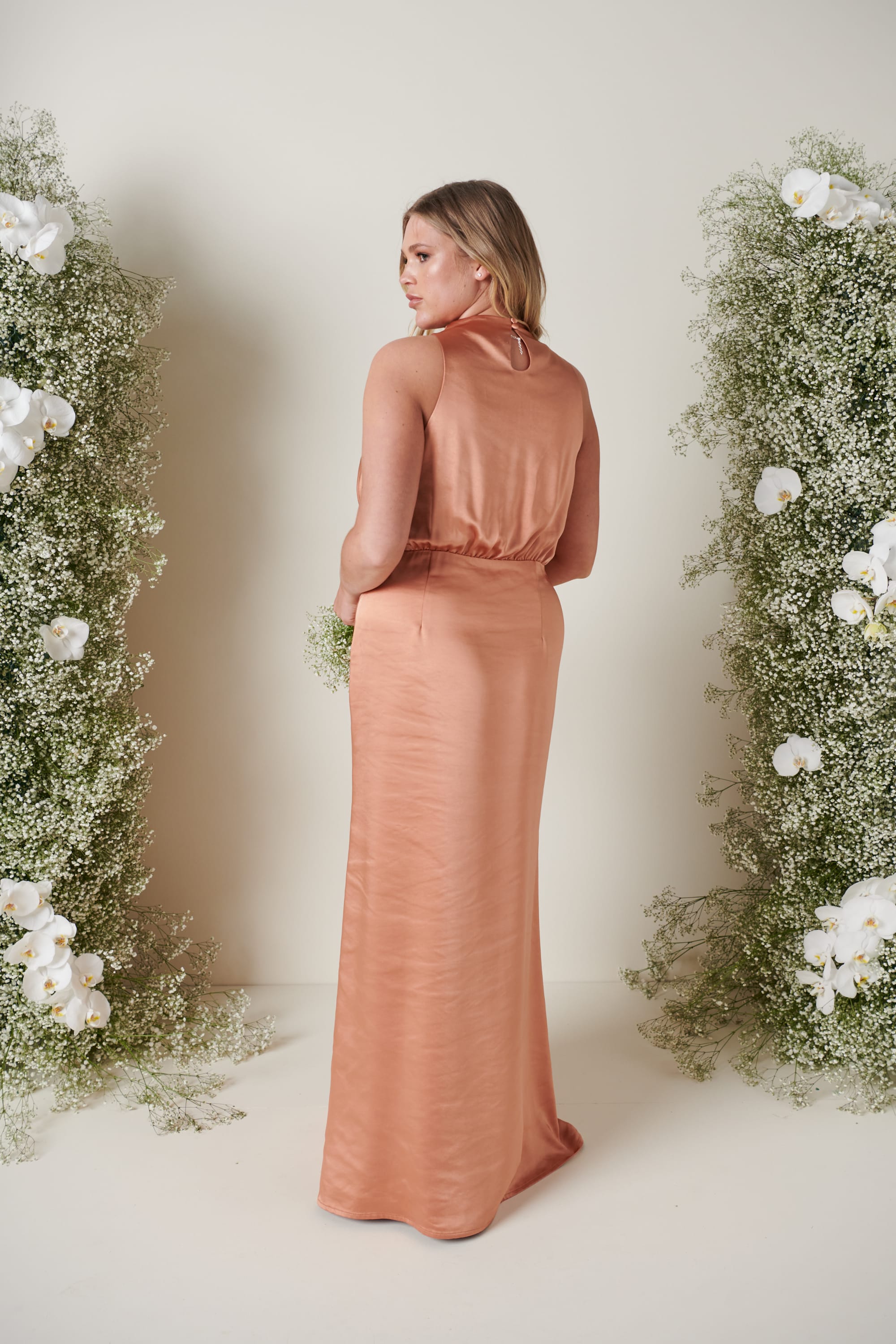 Farrah Maxi Bridesmaid Dress - Matte Cinnamon