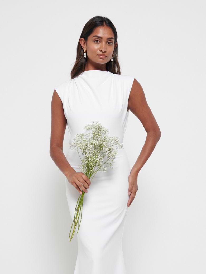Farrah Maxi Dress - Matte Ivory
