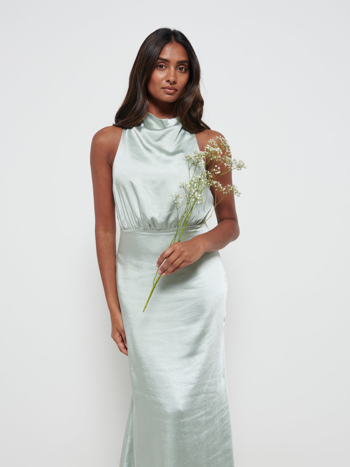 Farrah Maxi Bridesmaid Dress - Matte Sage
