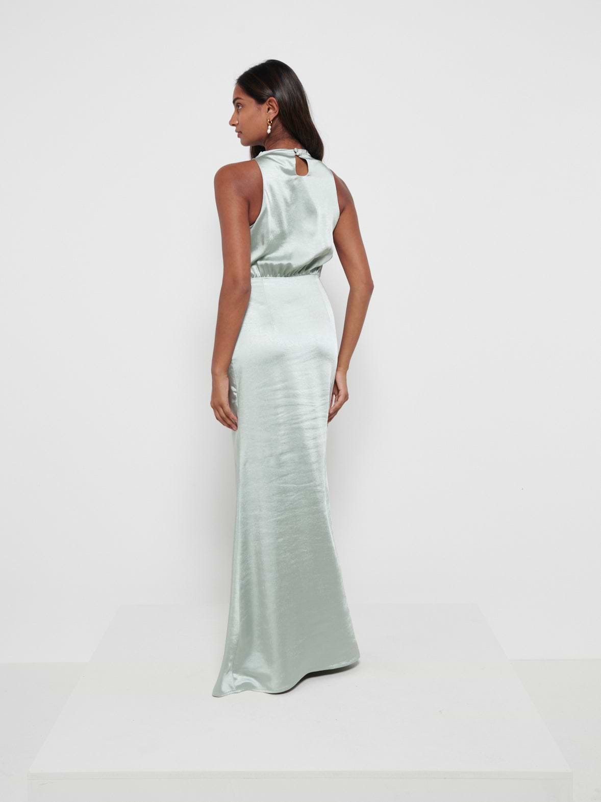 Farrah Maxi Bridesmaid Dress - Matte Sage