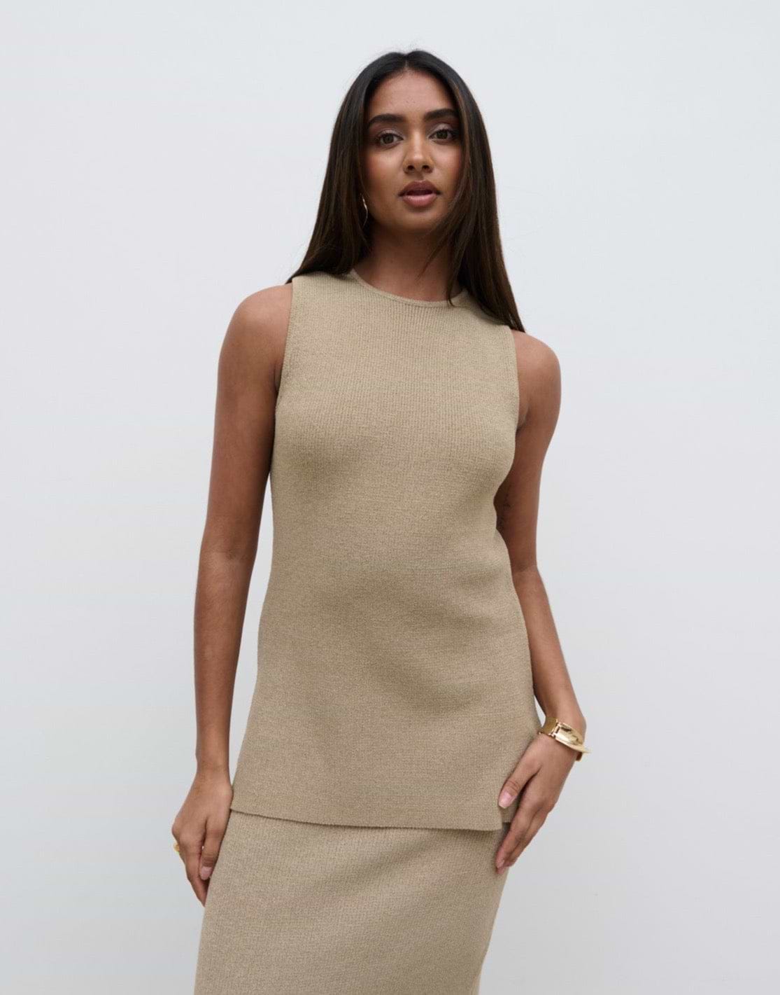 Goldie Knit Top - Oatmeal