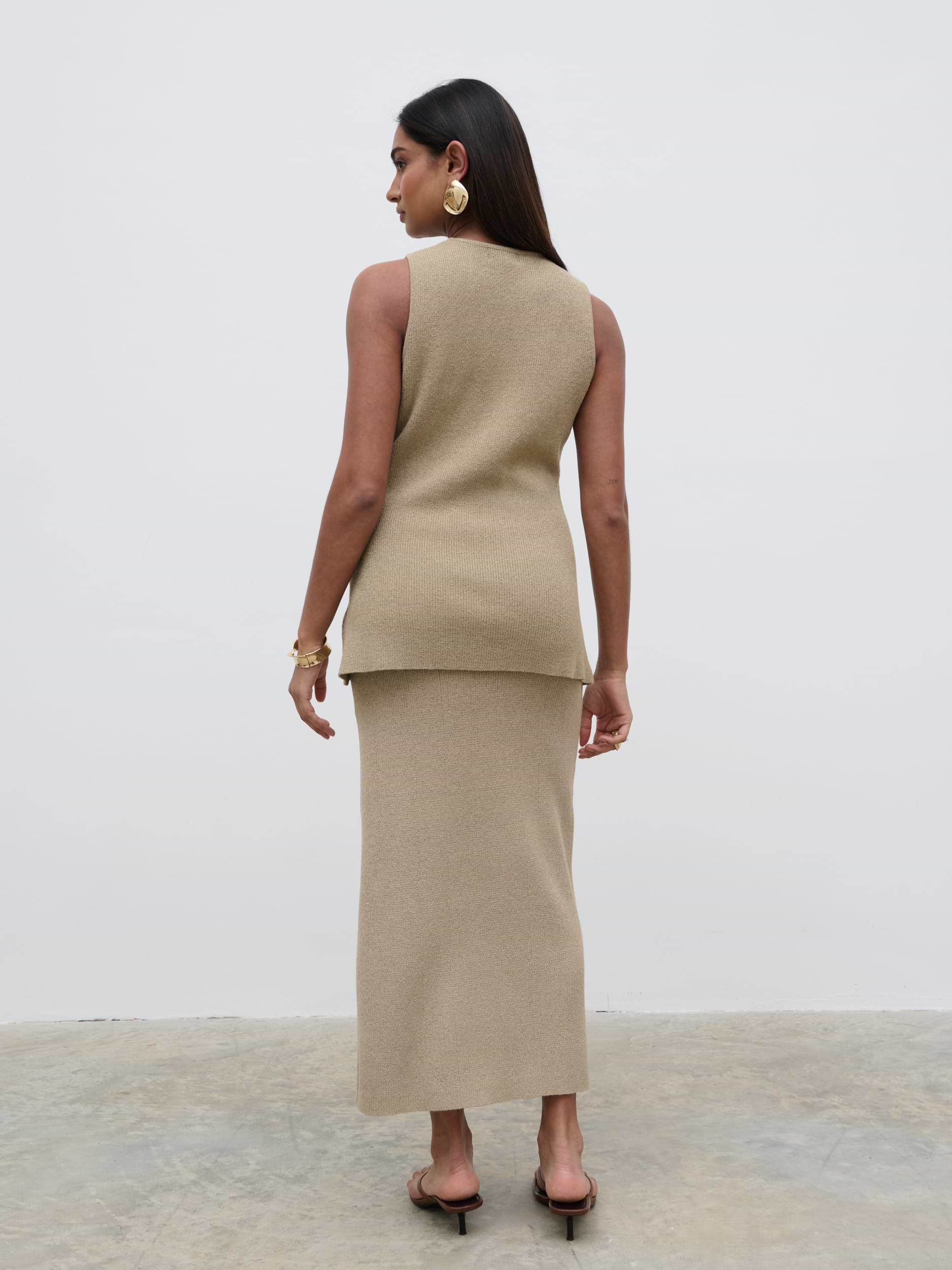 Goldie Knit Top - Oatmeal
