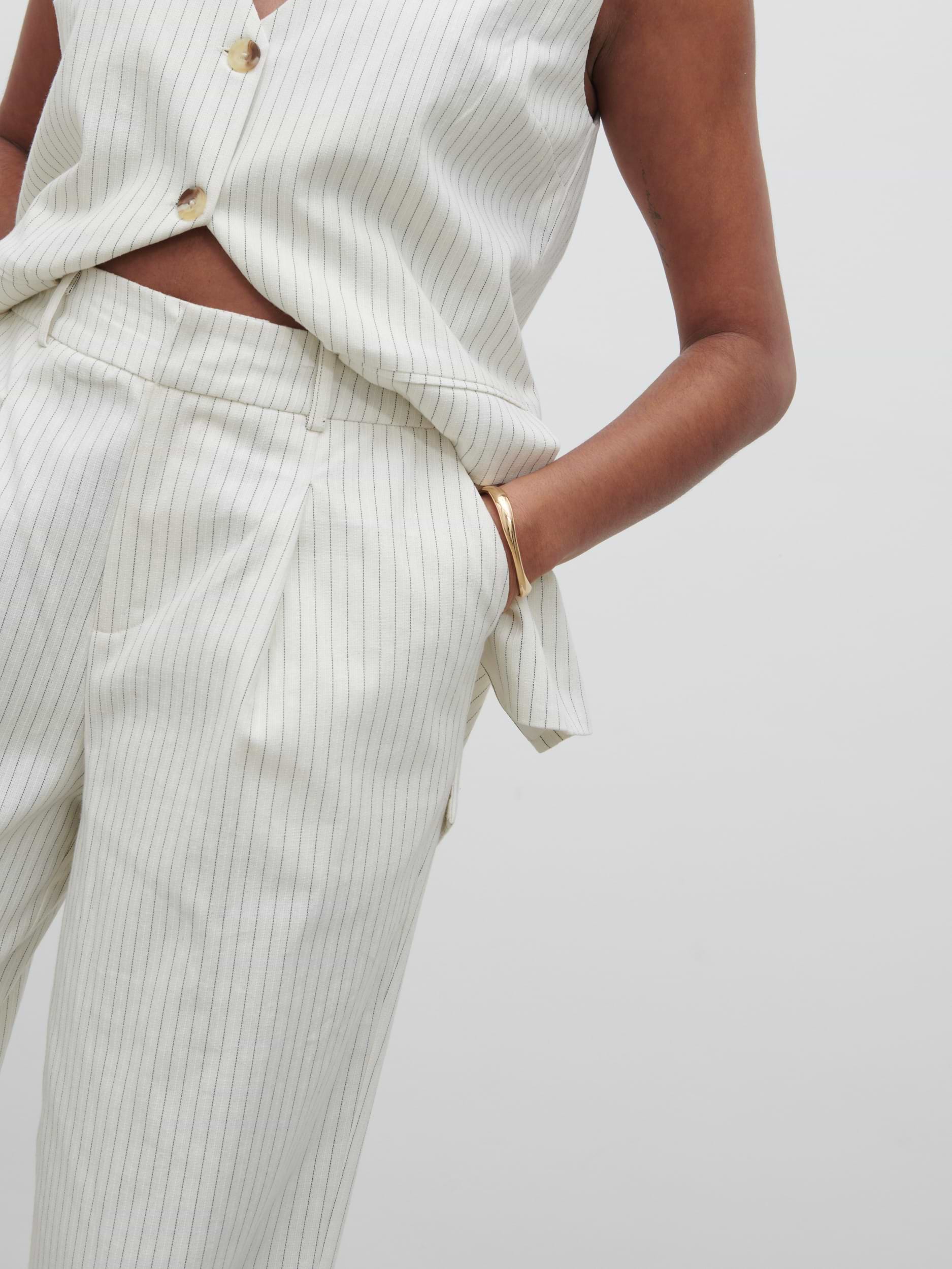 Harlee Straight Leg Trousers - Pinstripe