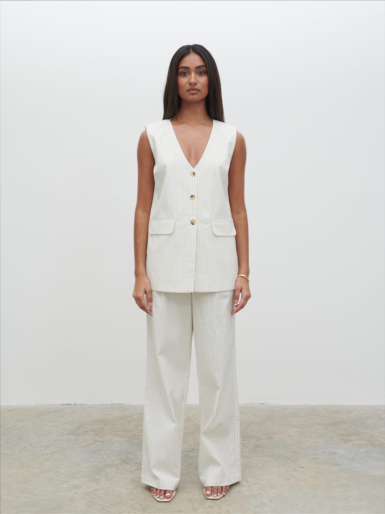 Harlee Waistcoat - Pinstripe