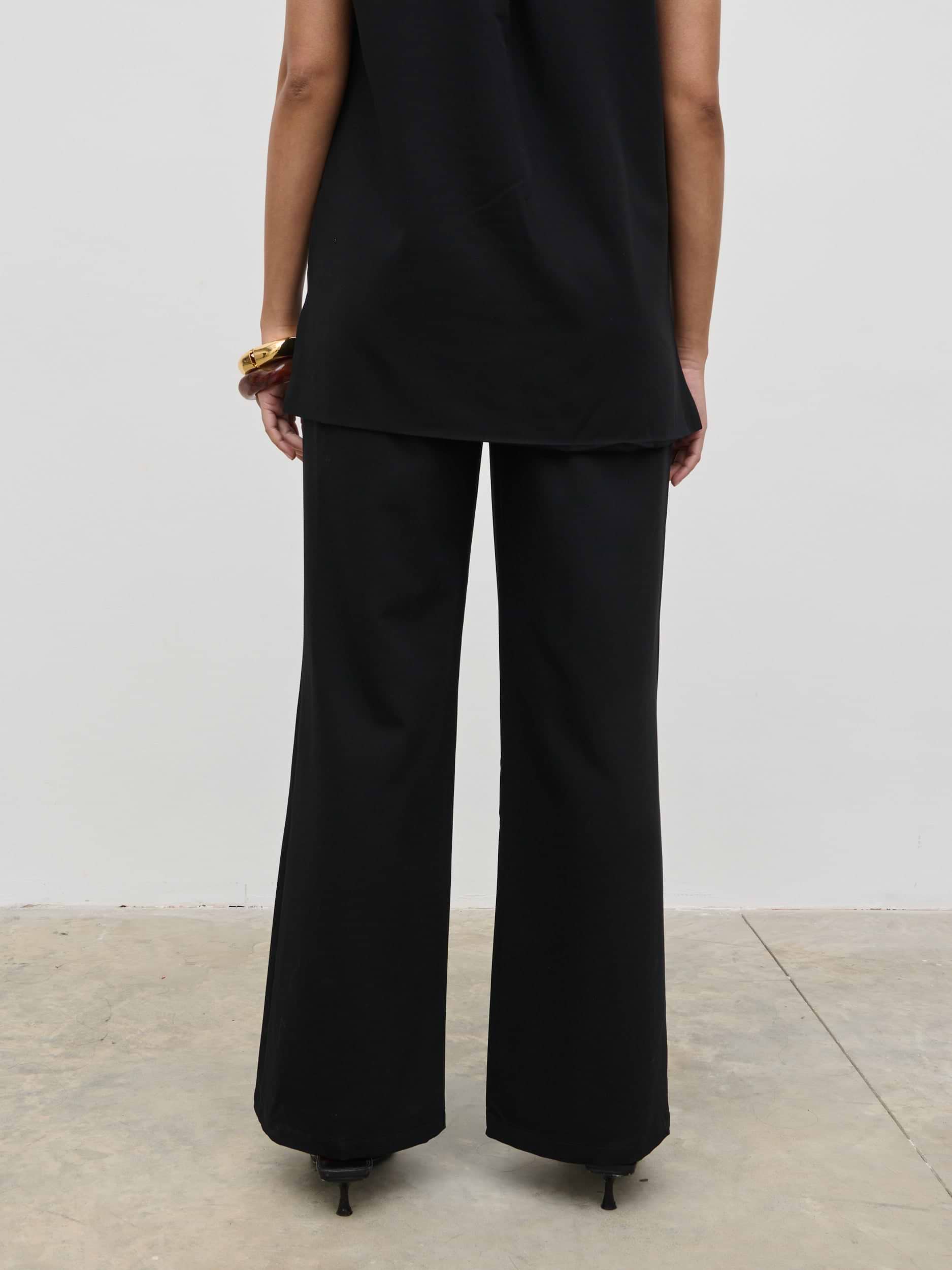 Harlee Straight Leg Trousers - Black