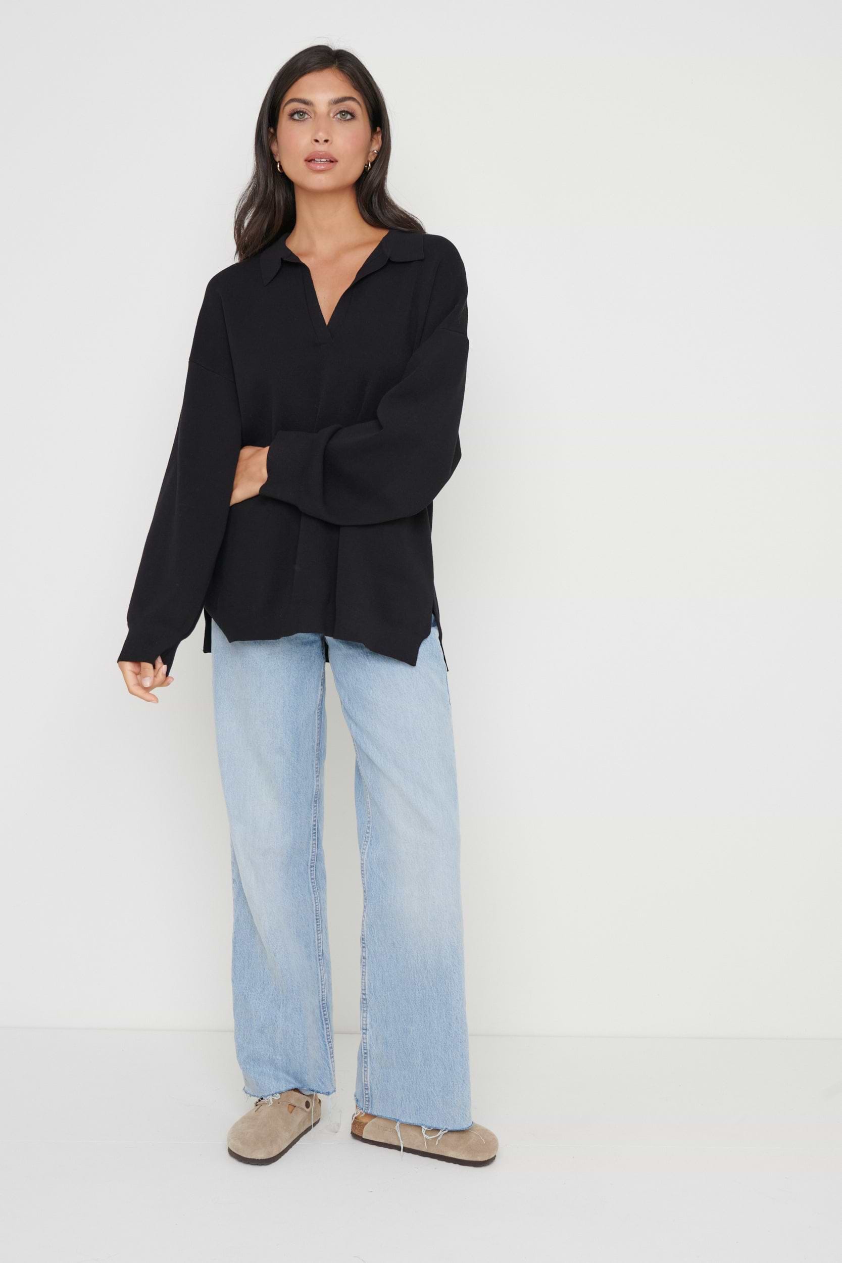 Hayden Oversized Knit Jumper - Black