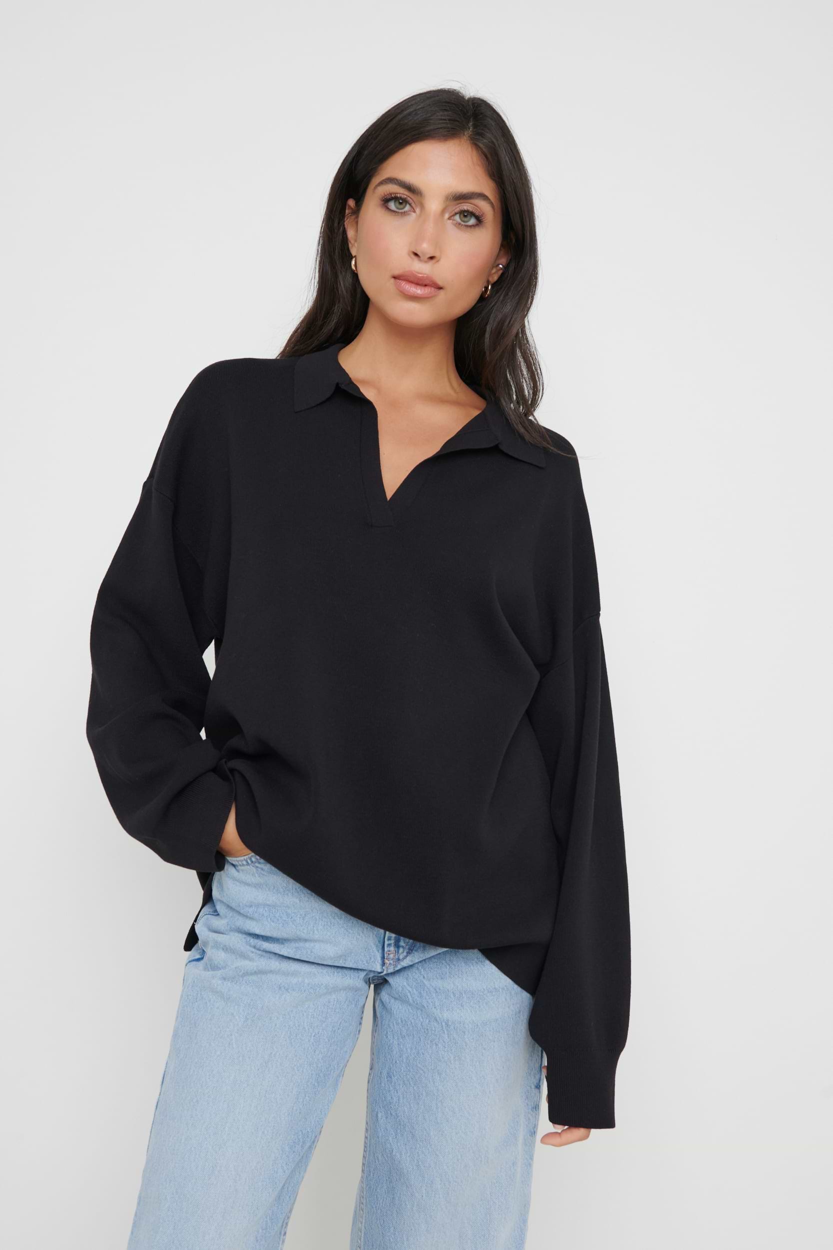 Hayden Oversized Knit Jumper - Black