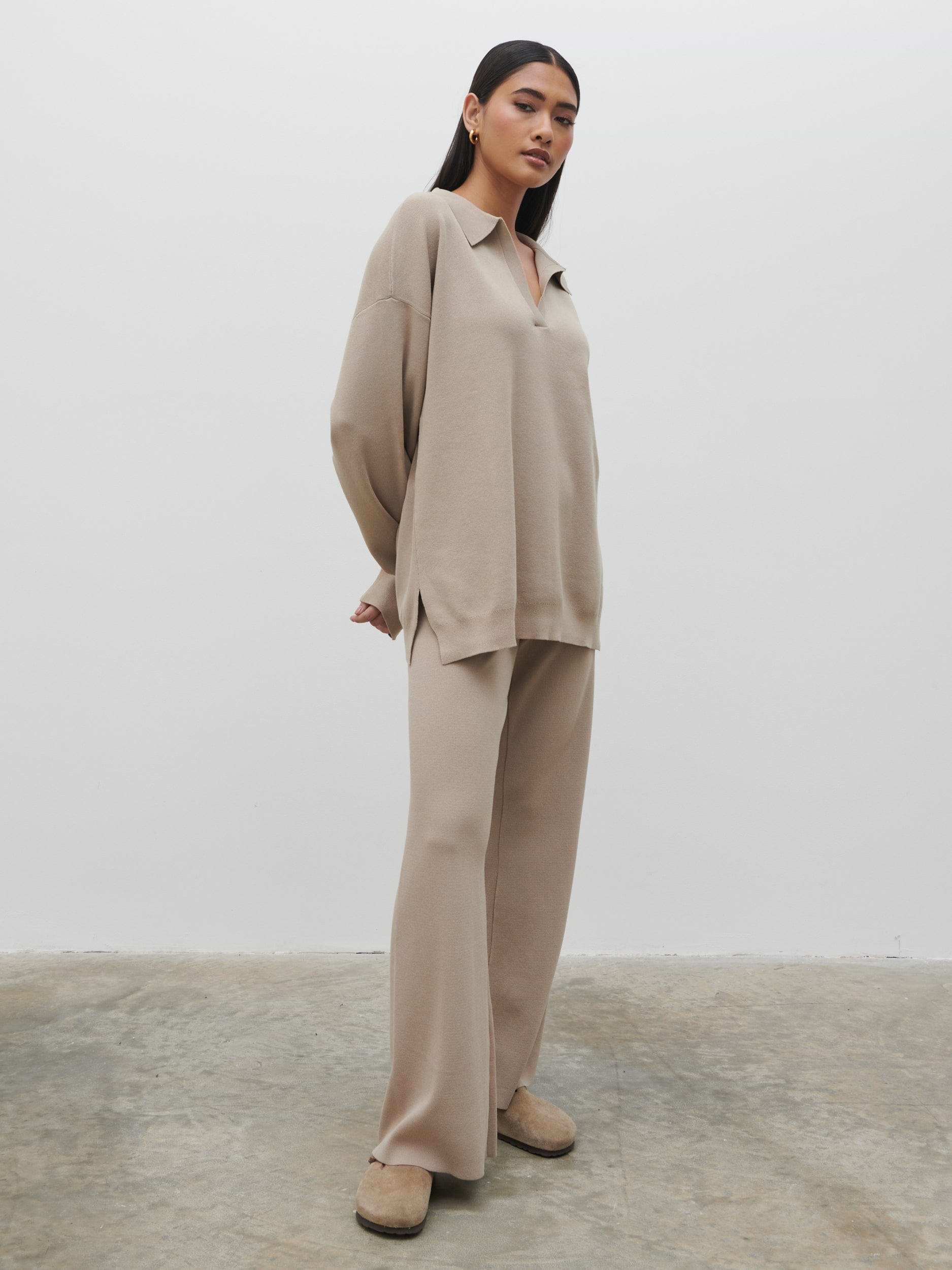 Hayden Oversized Knit Jumper - Beige