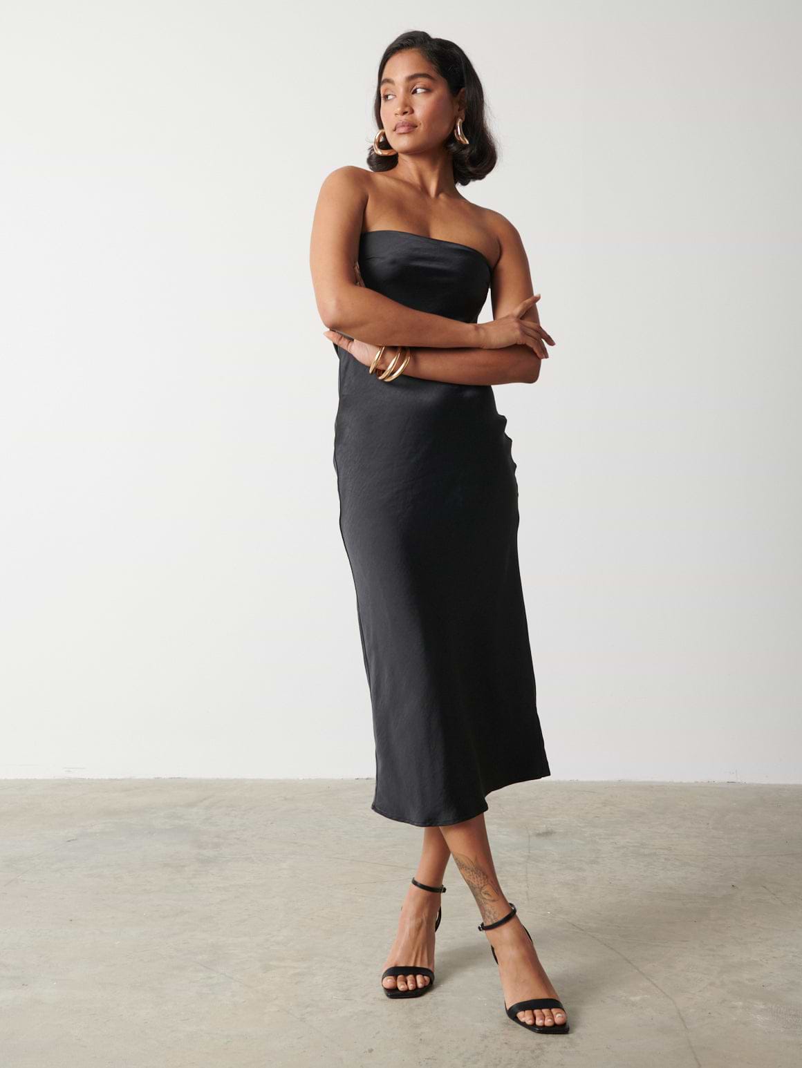 Heather Bandeau Dress - Black