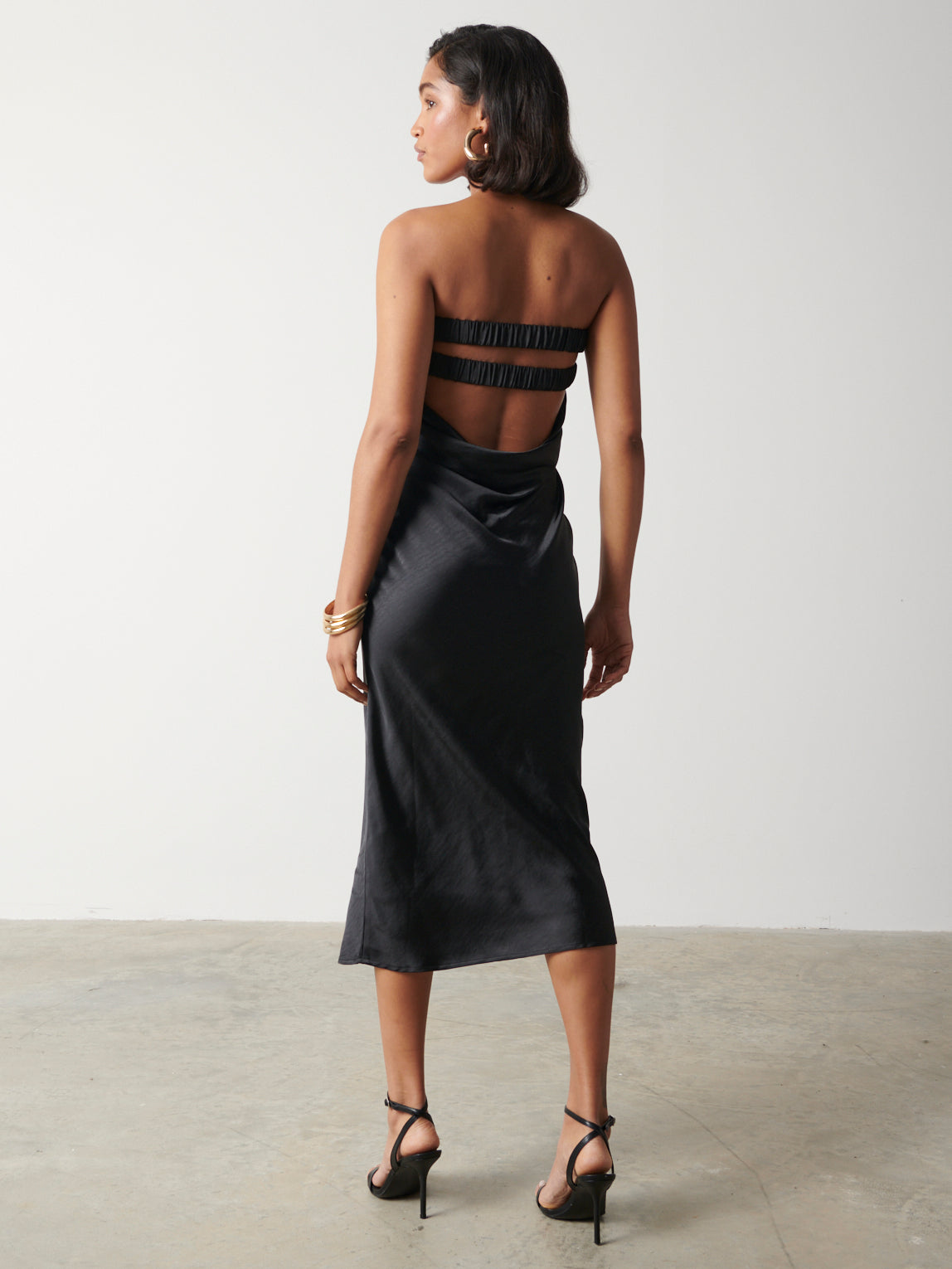 Heather Bandeau Dress - Black