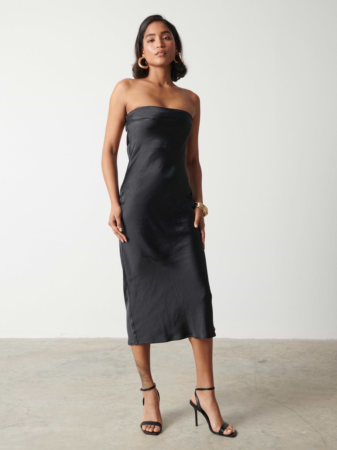 Heather Bandeau Dress - Black