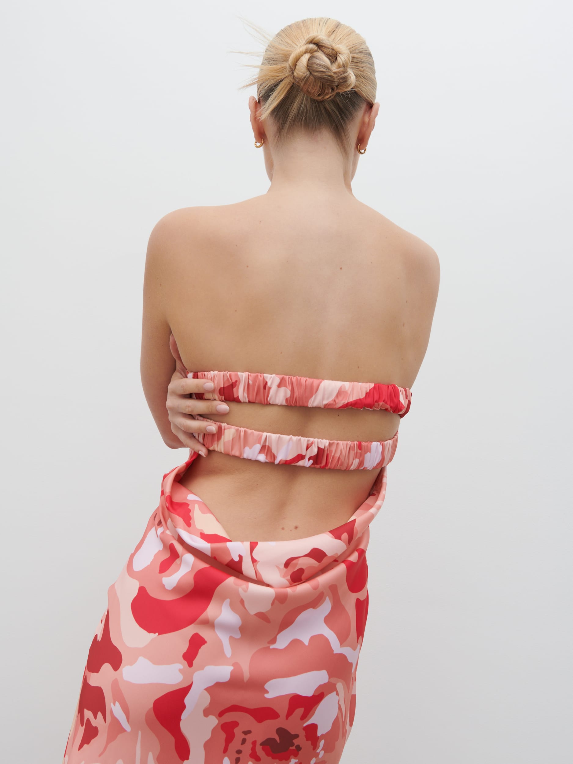 Heather Bandeau Maxi Dress - Abstract Multi Floral