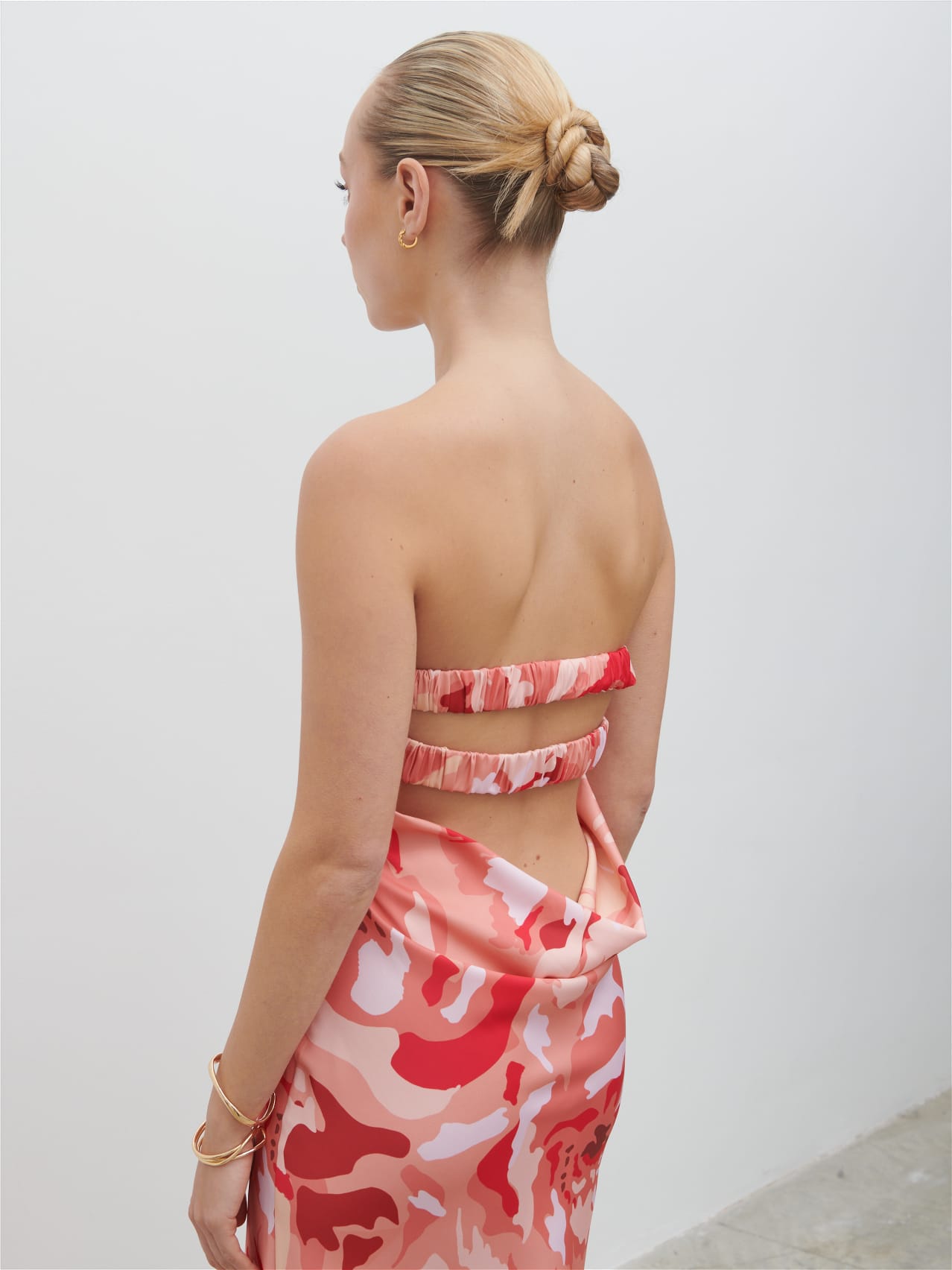 Heather Bandeau Maxi Dress - Abstract Multi Floral