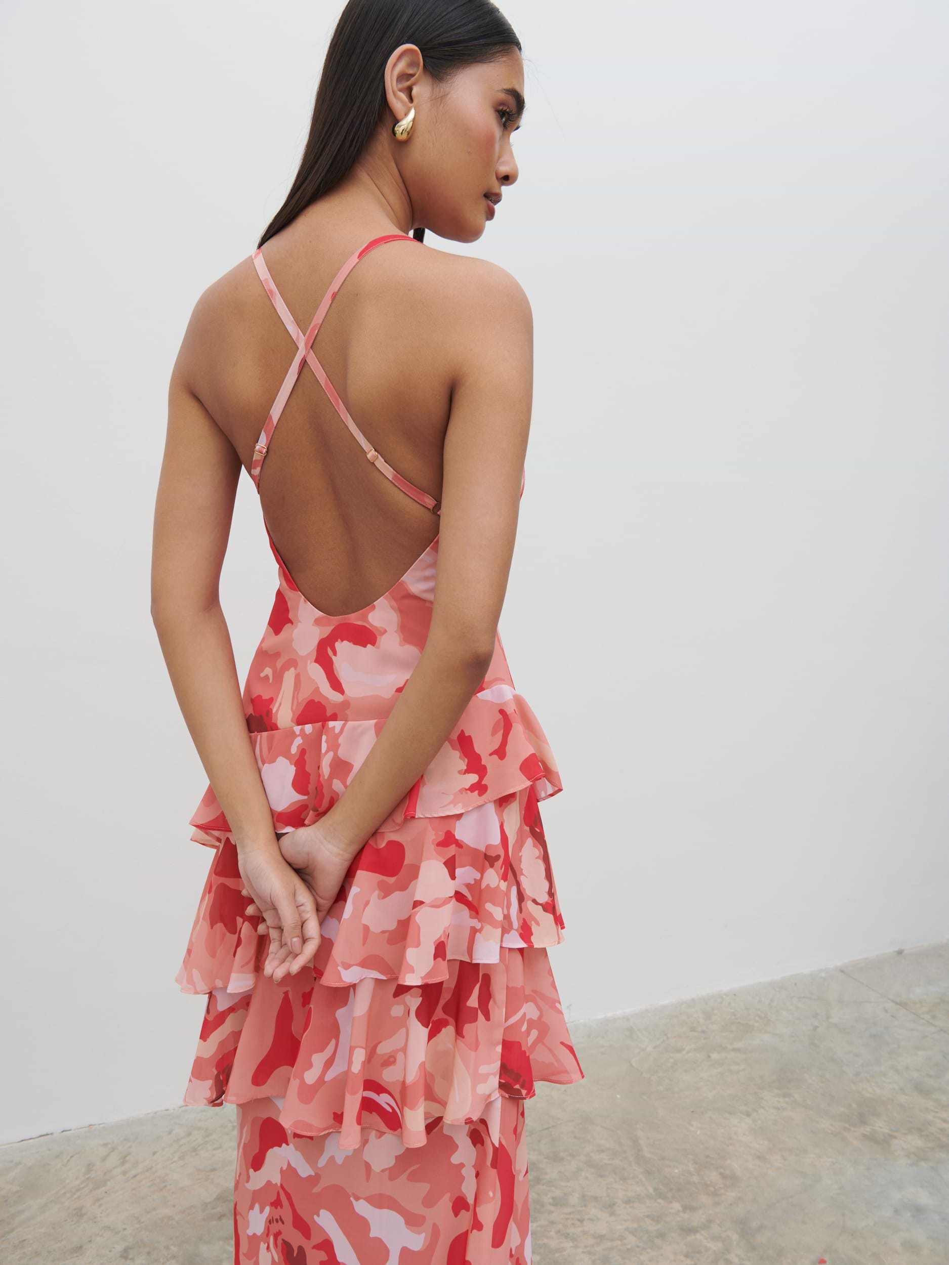 Hettie Maxi Dress - Abstract Multi Floral
