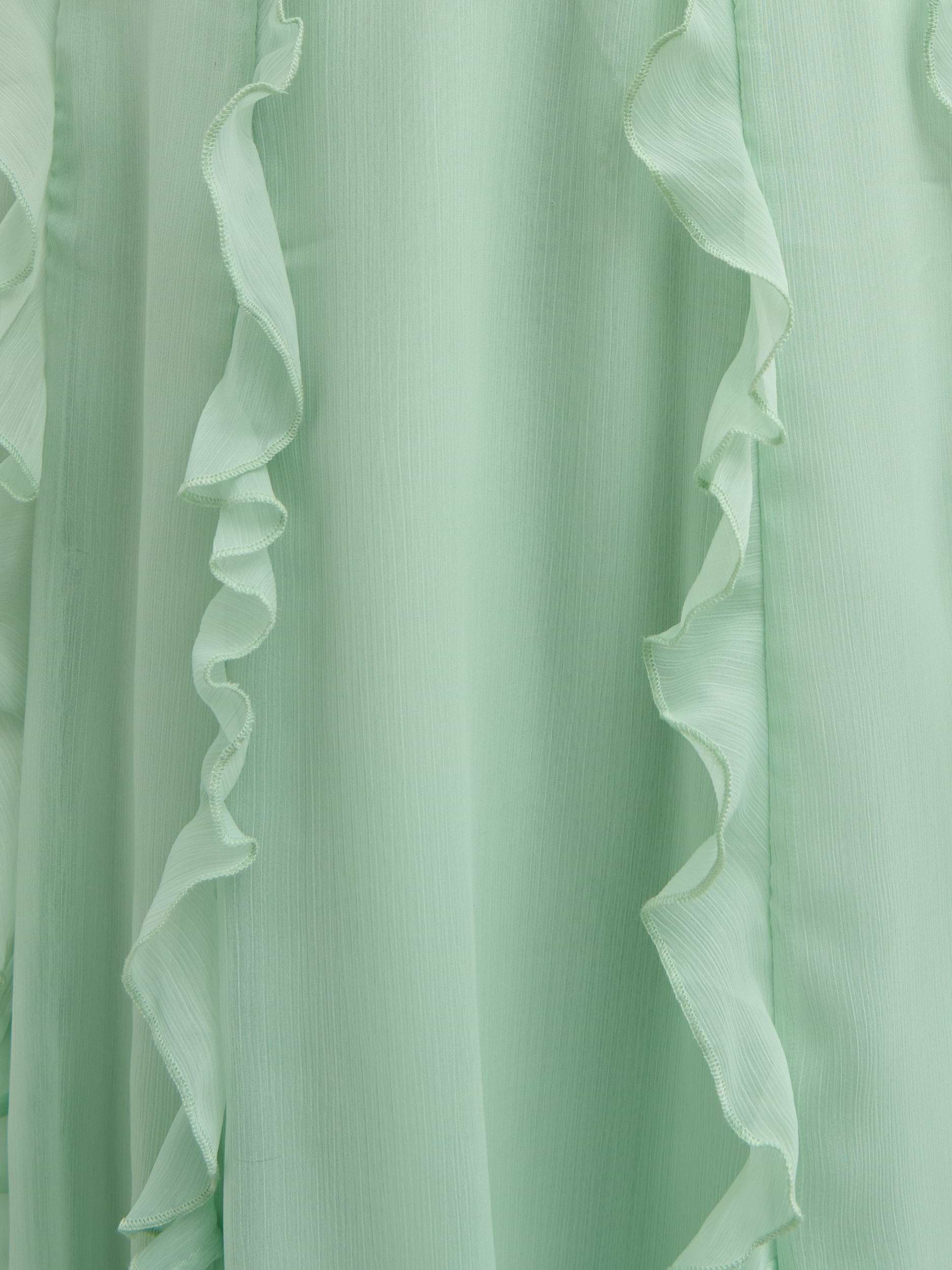 Ingrid Ruffle Maxi Dress - Sage
