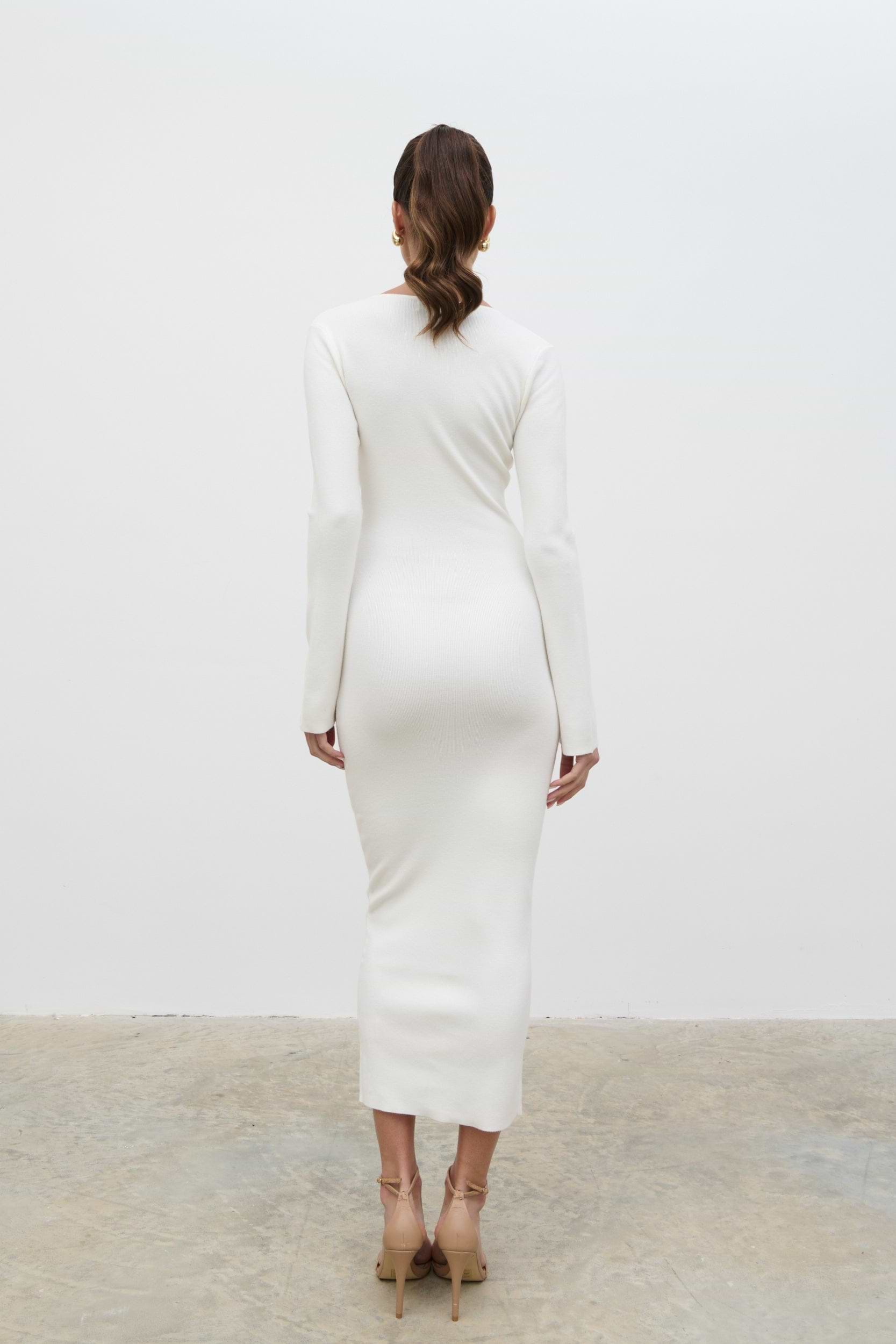 Jacklin Wrap Midaxi Dress - Cream