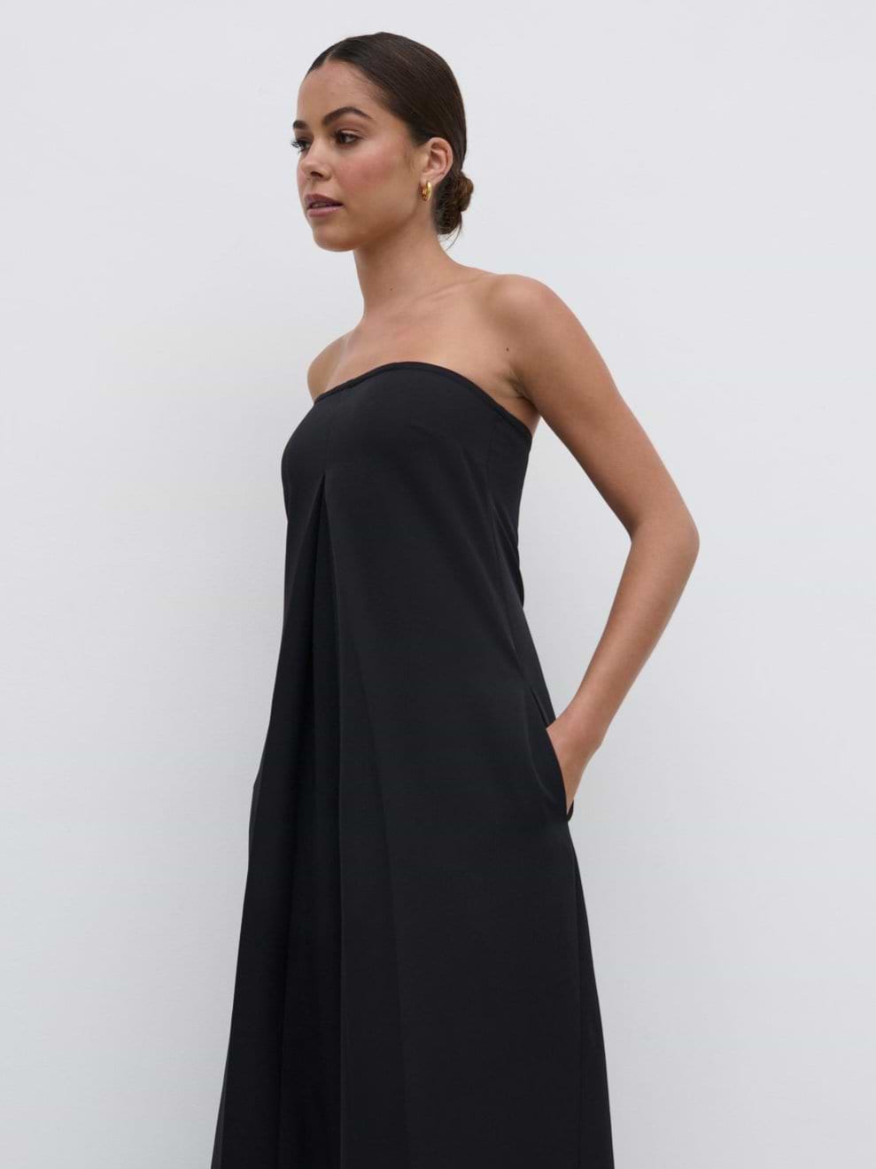 Jaden Bandeau Wide Leg Jumpsuit - Black