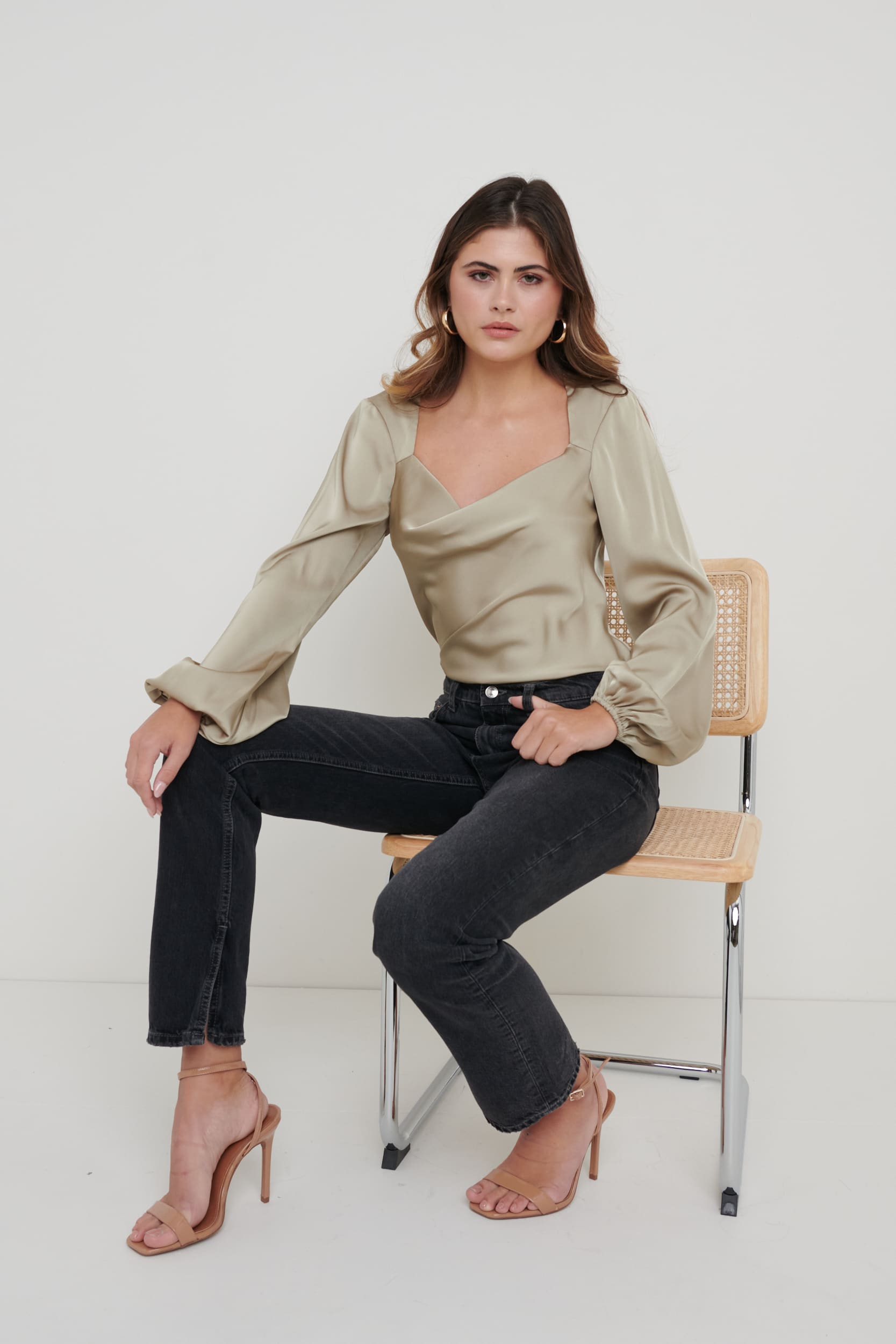 Janis Blouse - Taupe