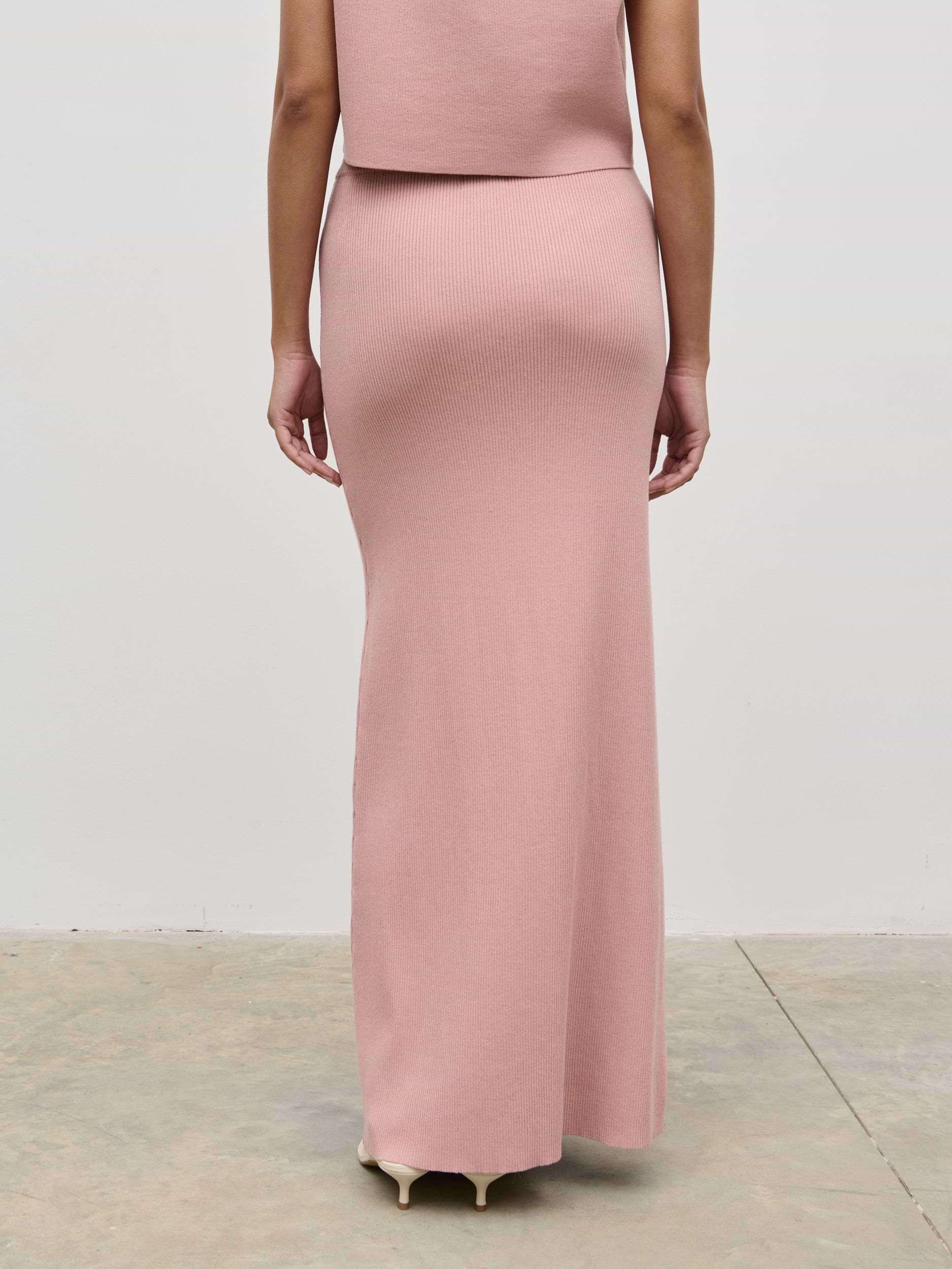 Jasmin Knit Maxi Skirt - Pink