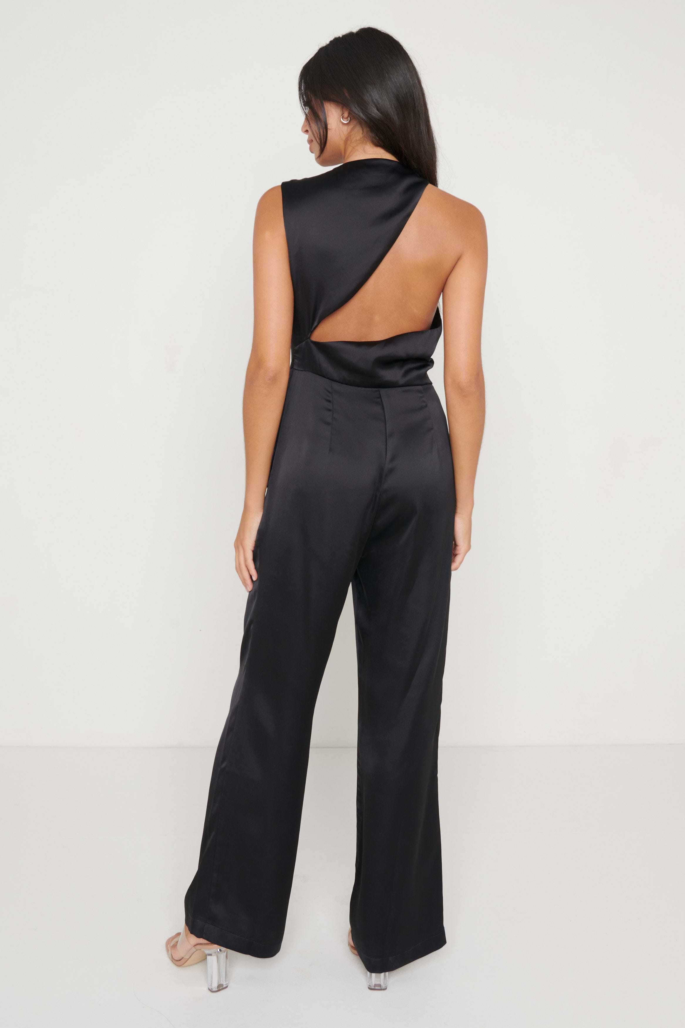 Jett Backless Jumpsuit - Black