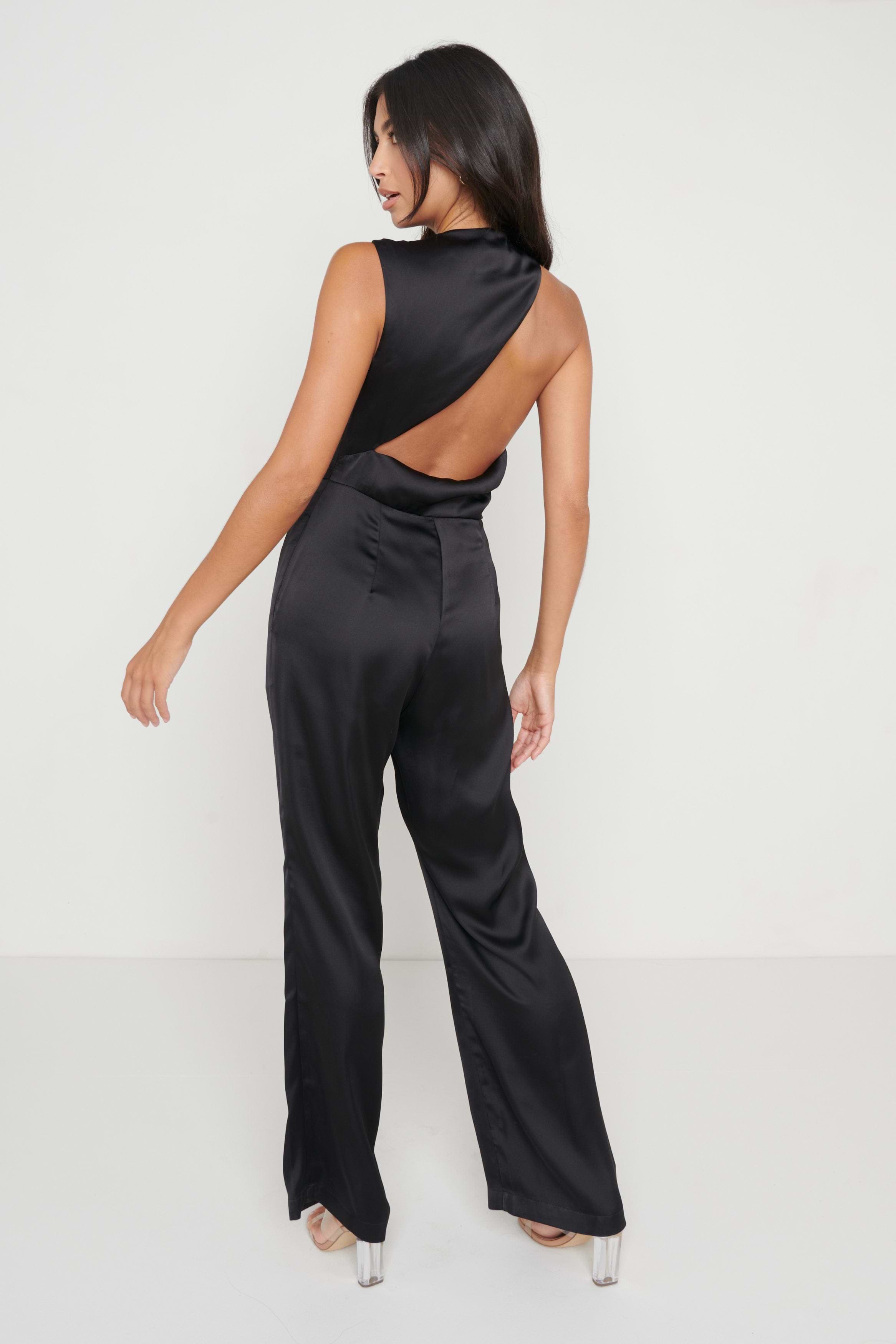 Jett Backless Jumpsuit - Black