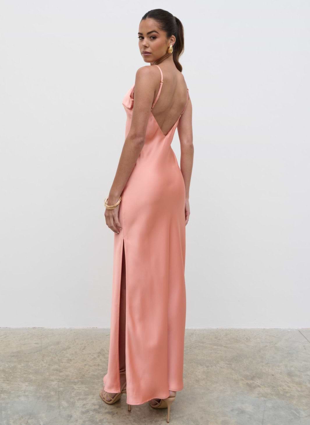 Jode Maxi Dress - Apricot Ice