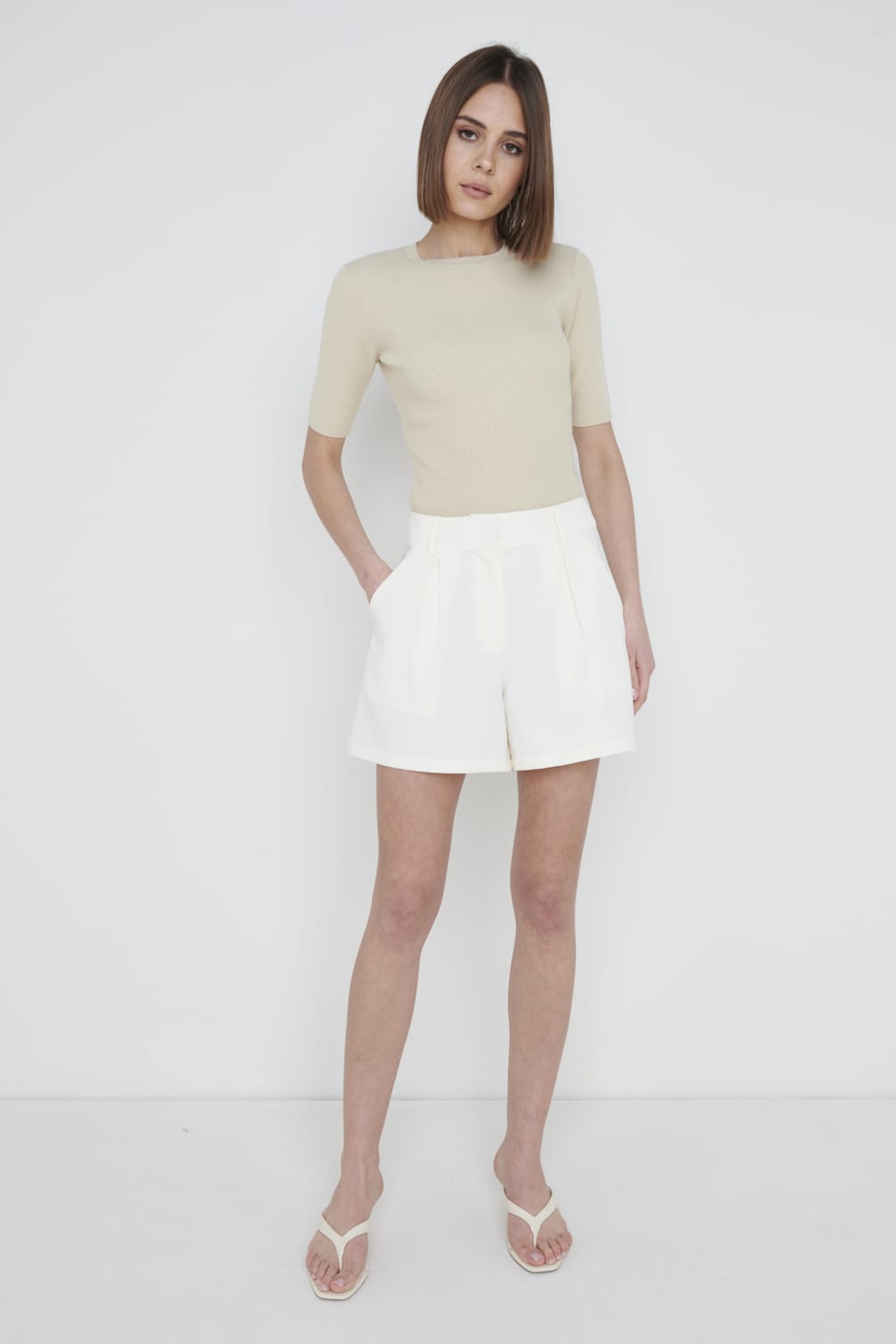 Jordan A-Line Shorts - Cream